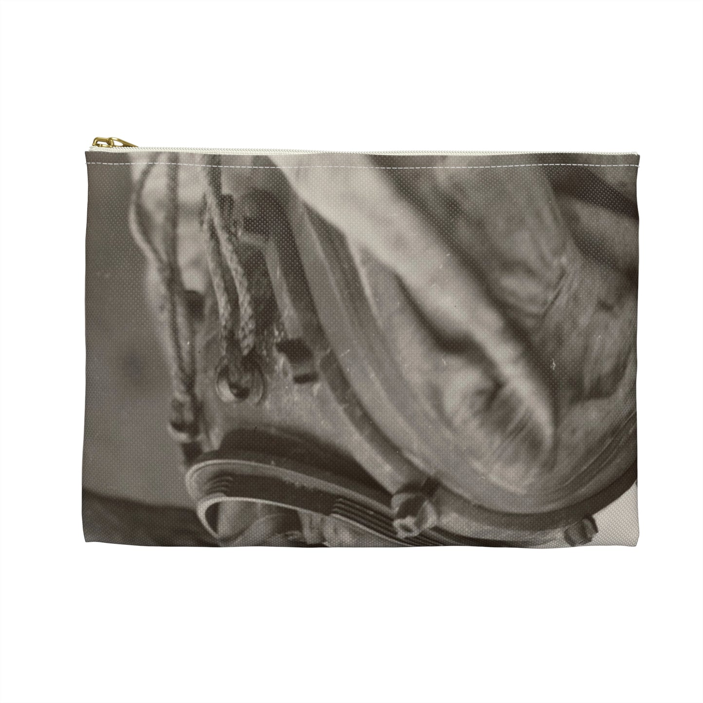 Amelia Earhart Deep Sea Diving off Block Island Large Organizer Pouch with Black Zipper