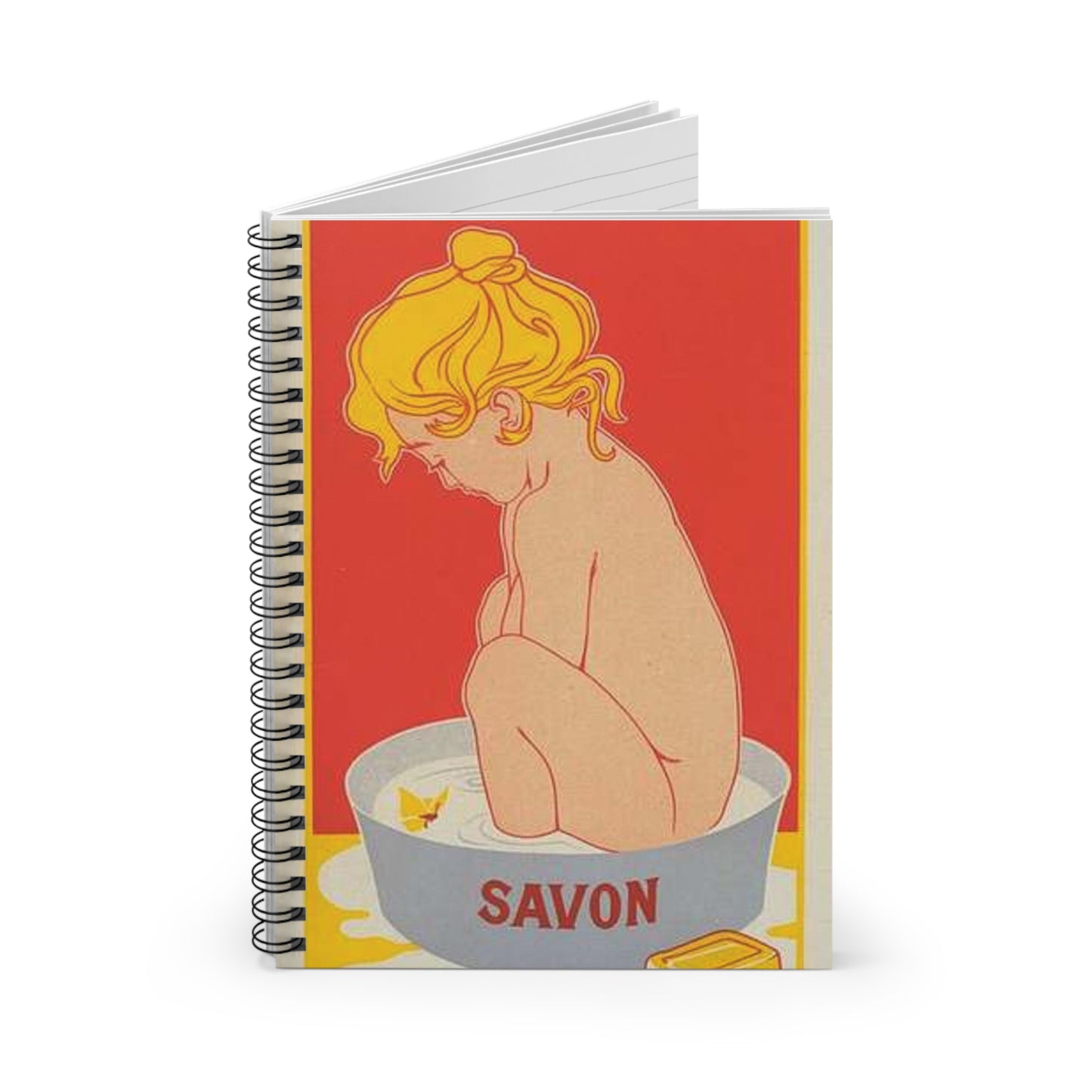 Affiche belge pour le "Savon Starlight". Spiral Bound Ruled Notebook with Printed Cover