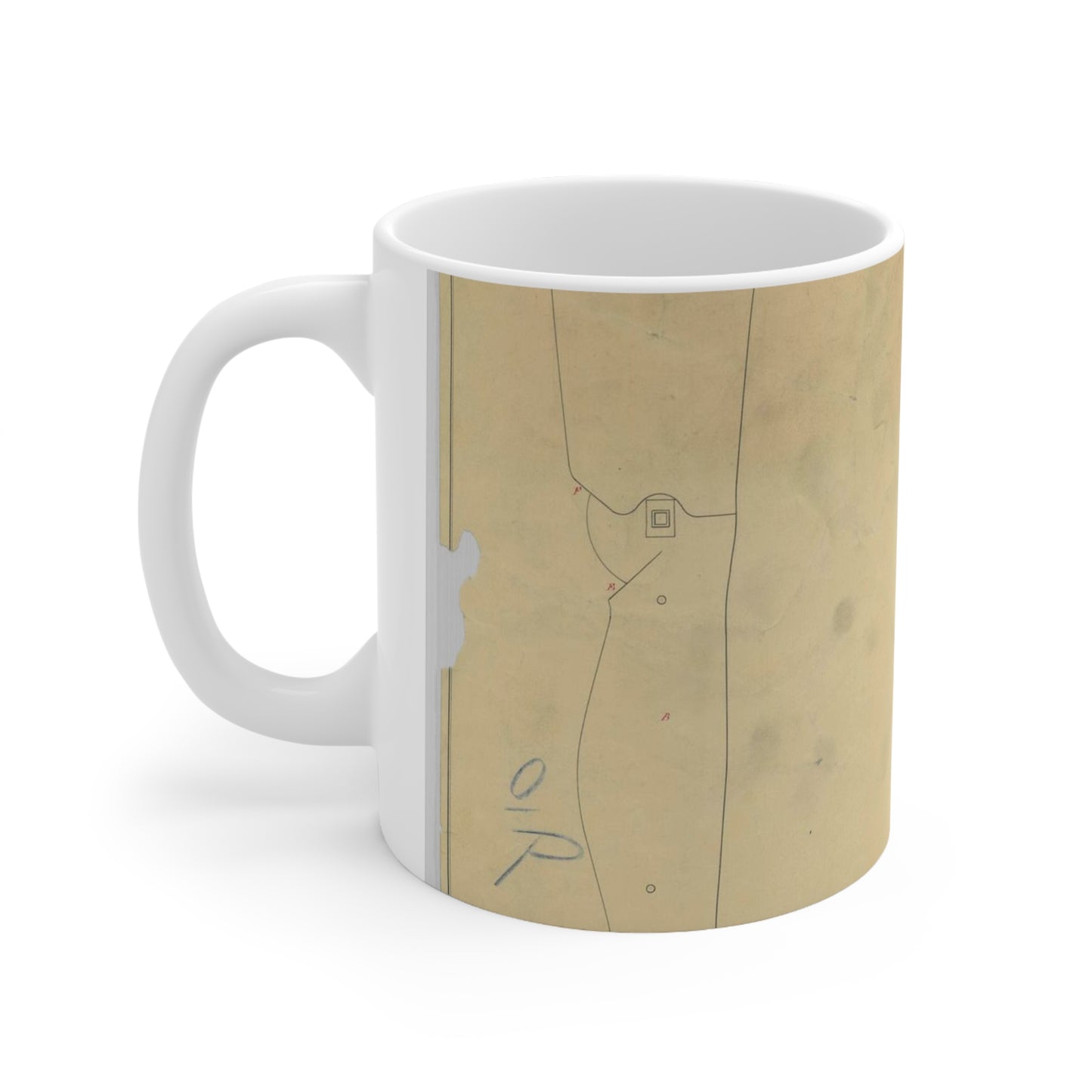 Patent drawing - for Jonathan Russell's Artificial Leg Public domain image Beautiful Novelty Ceramic Coffee Mug 11oz