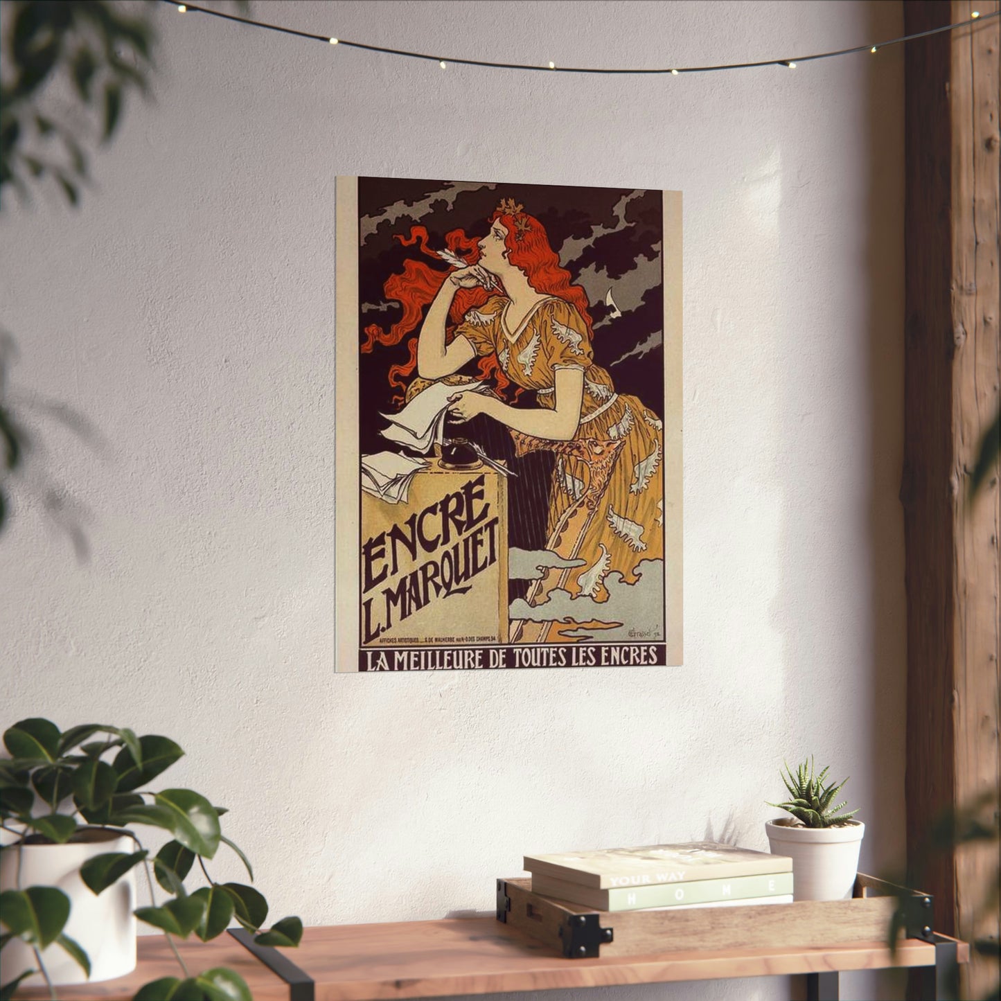 Affiche pour l' "Encre Marquet". High Quality Matte Wall Art Poster for Home, Office, Classroom