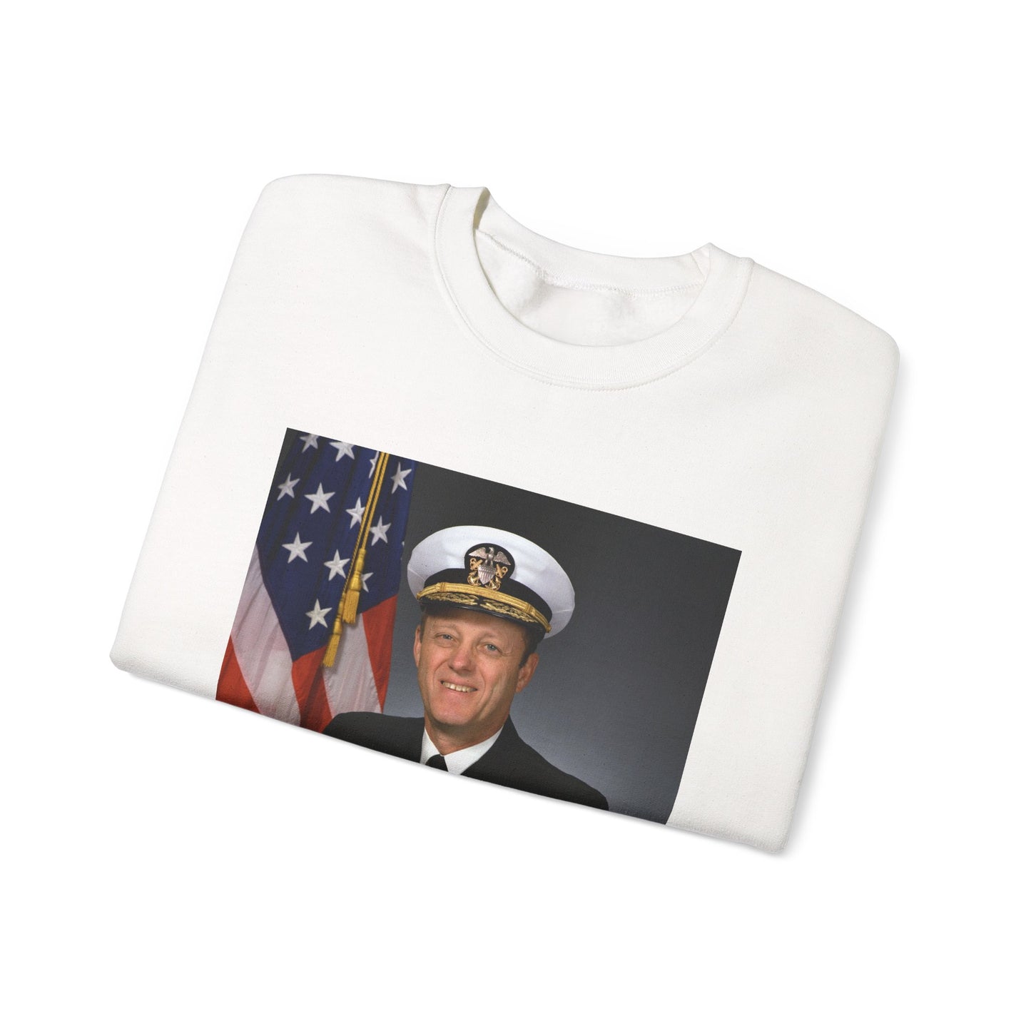 RADM James B. Greene, USN (covered) White Heavy Blend Adult Crew Neck SweatShirt