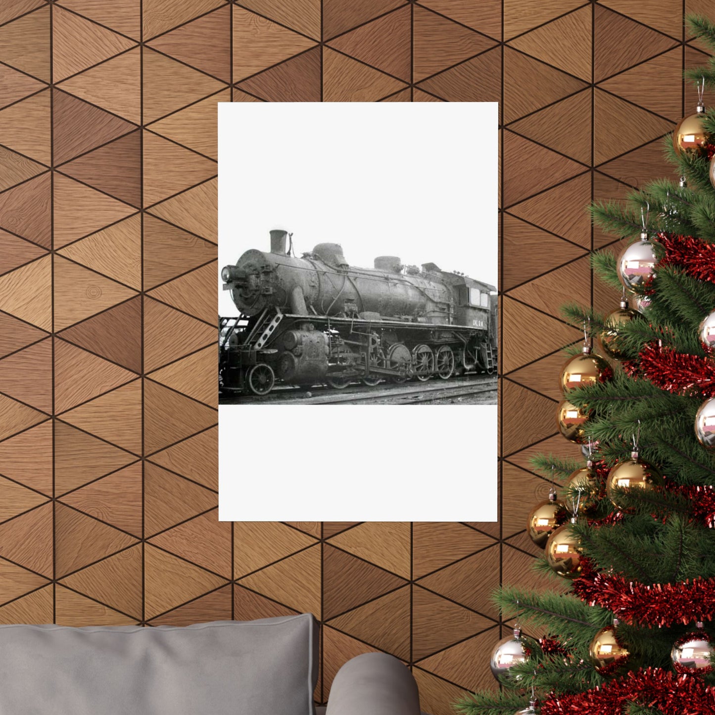 China Railways DK1 2x - Steam locomotive, Public domain image High Quality Matte Wall Art Poster for Home, Office, Classroom