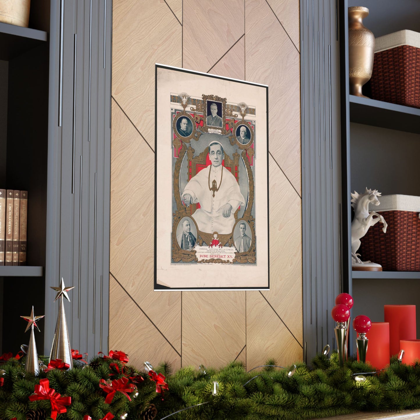 Pope Benedict XV: Cardinal Giacomo Della Chiese, Archbishop of Bologna, Elected Supreme Pontiff of the Catholic Church, September 3, 1914 High Quality Matte Wall Art Poster for Home, Office, Classroom