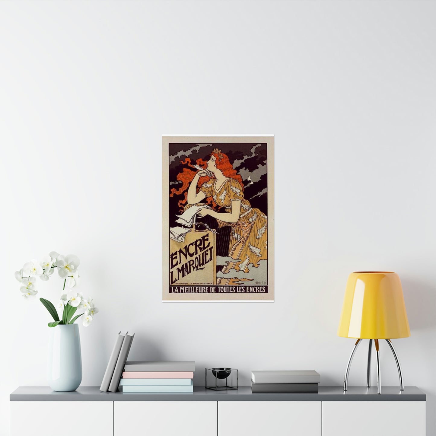 Affiche pour l' "Encre Marquet". High Quality Matte Wall Art Poster for Home, Office, Classroom