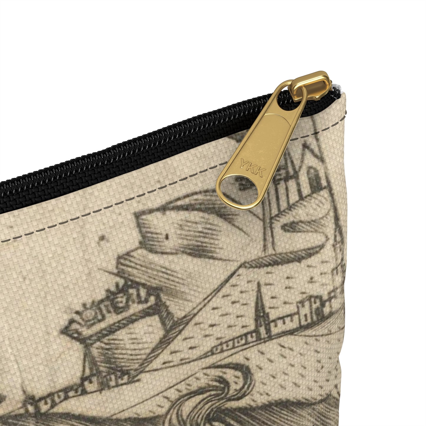 Israhel van Meckenem the Younger - St. George, Martin Schongauer, German Large Organizer Pouch with Black Zipper