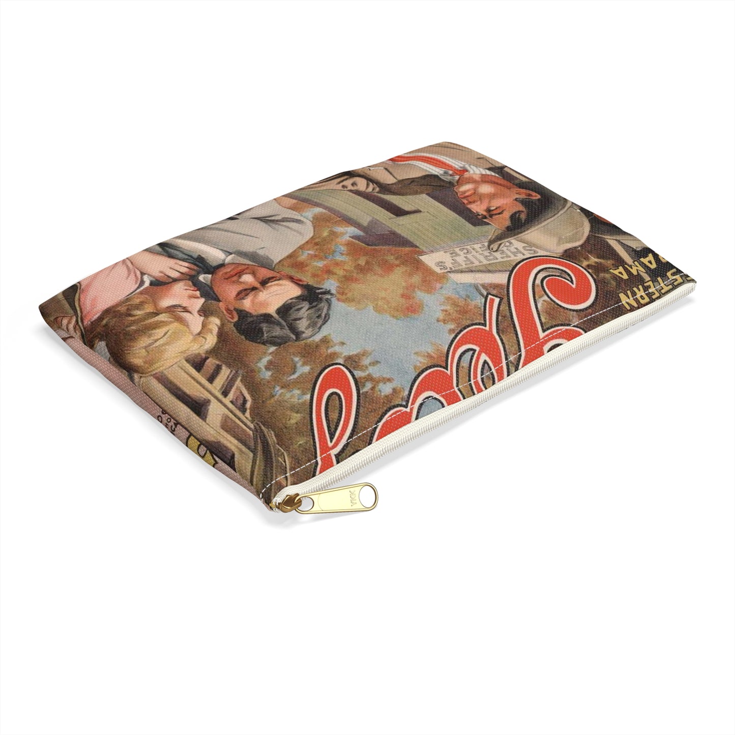 Why the sheriff is a bachelor The fragile reward of duty. Large Organizer Pouch with Black Zipper