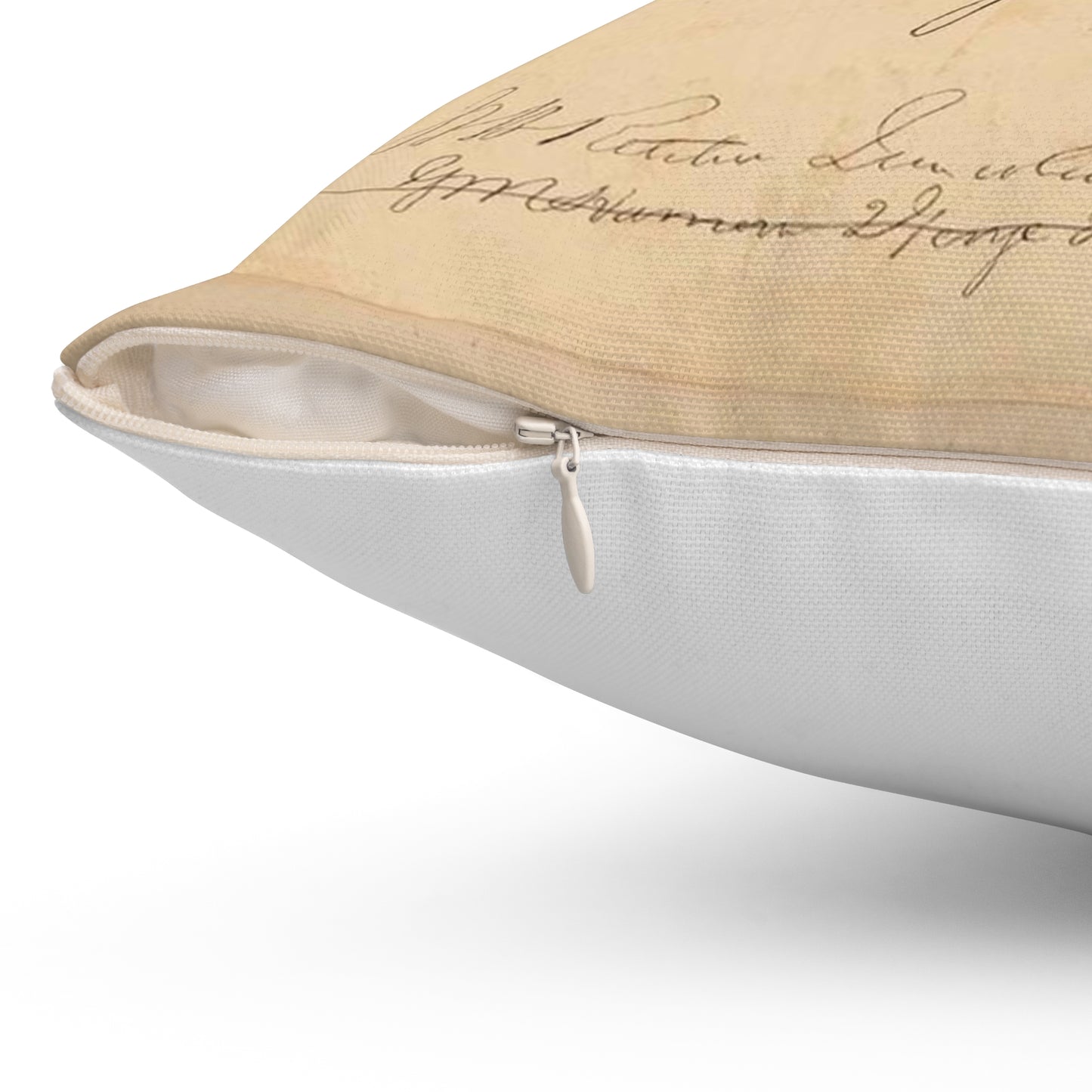 Patent drawing - Drawing of Hat to Prevent Drowning Public domain image Decorative Accent Square Pillow
