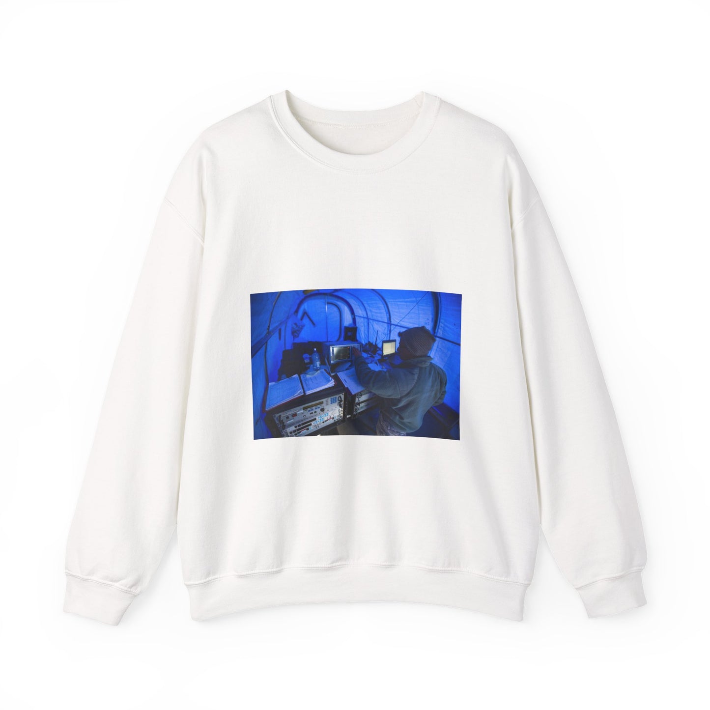 U.S. Air Force Staff Sgt. Titus Poulose of the 263rd White Heavy Blend Adult Crew Neck SweatShirt