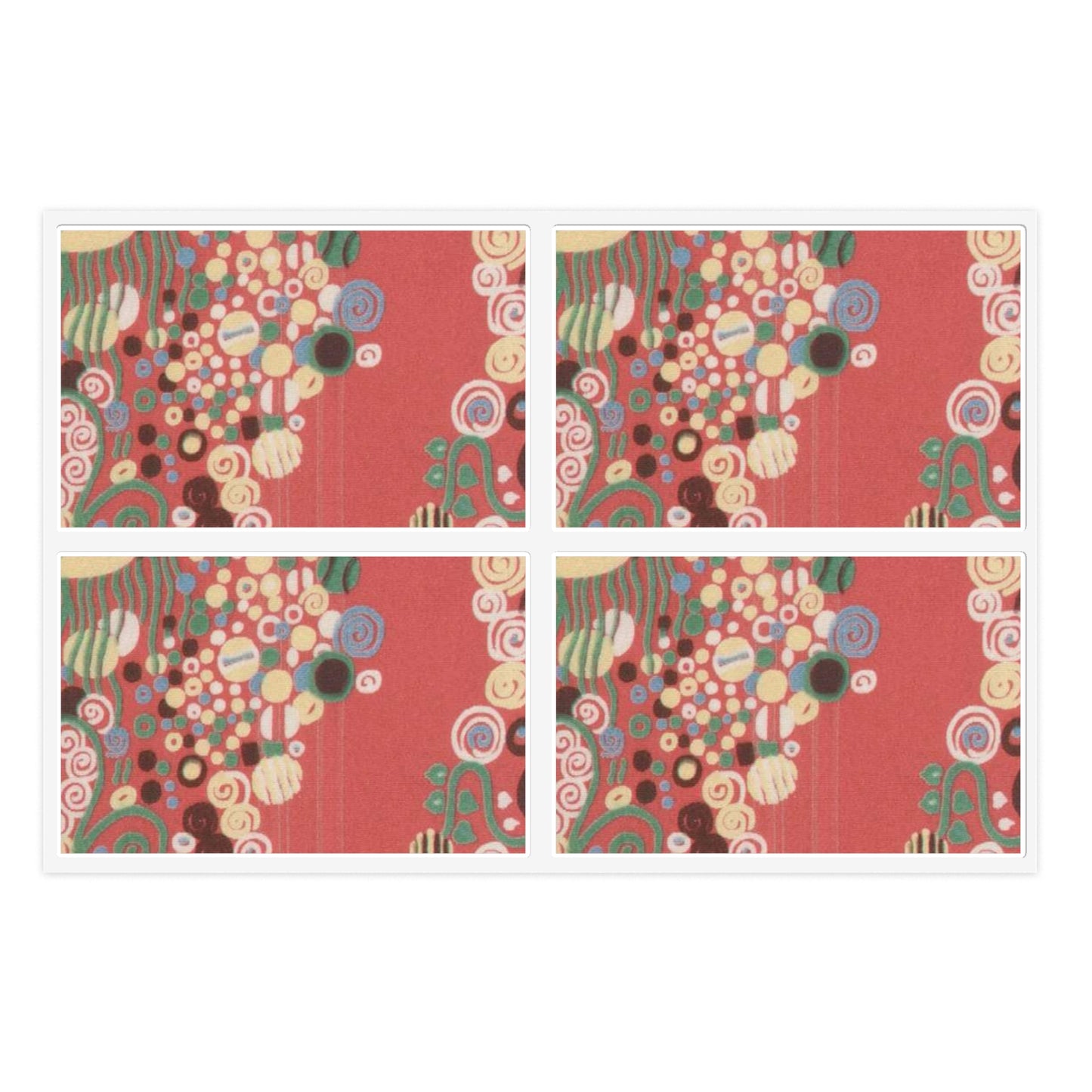 Textile sample - Public domain dedication museum photo Laminated UV Protective Vinyl Stickers