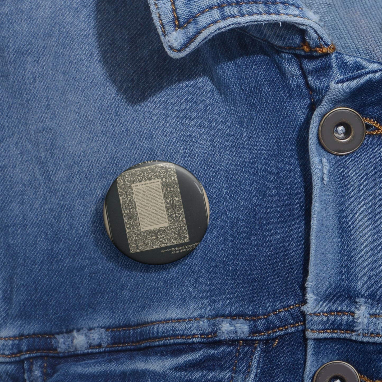 The inland printer, October 1894 Pin Buttons with Crisp Design