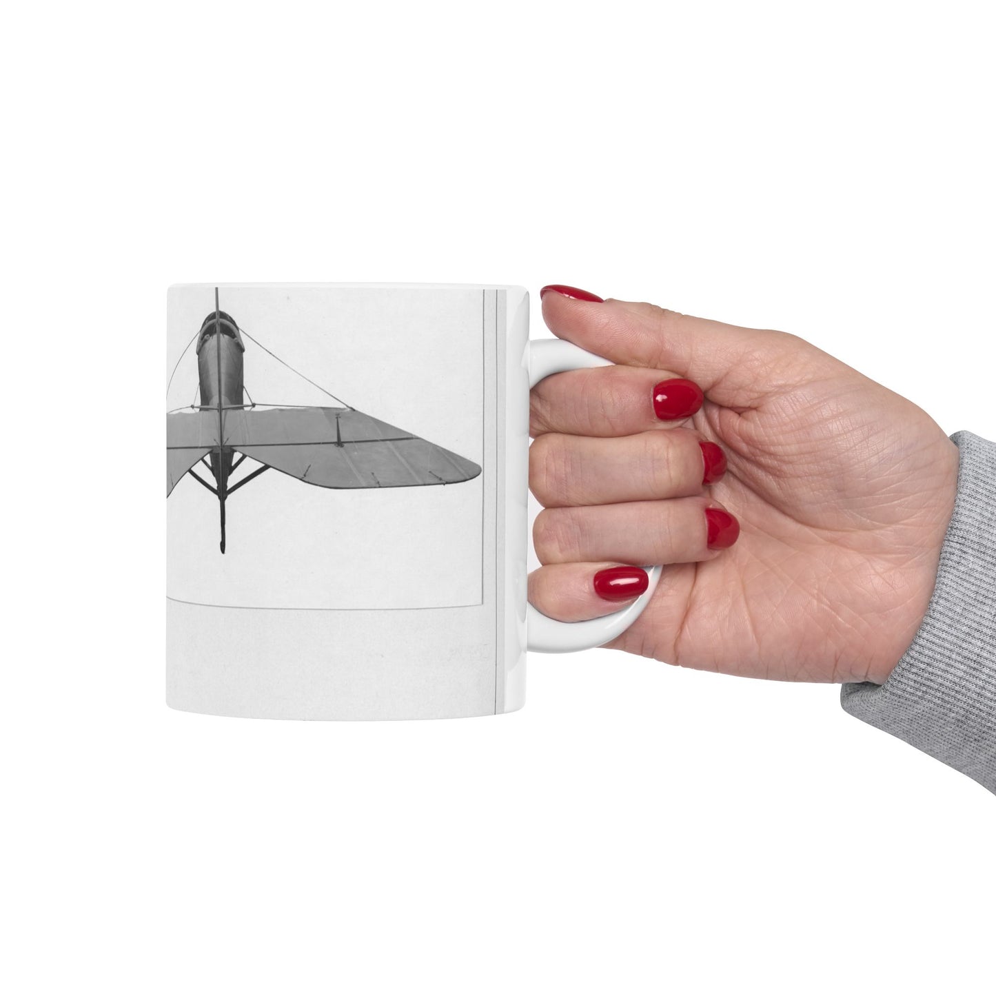 Patent drawing - Airplanes - Types - All steel manufactured by the J.W. Murray Manufacturing Company, Detroit, Michigan Public domain image Beautiful Novelty Ceramic Coffee Mug 11oz