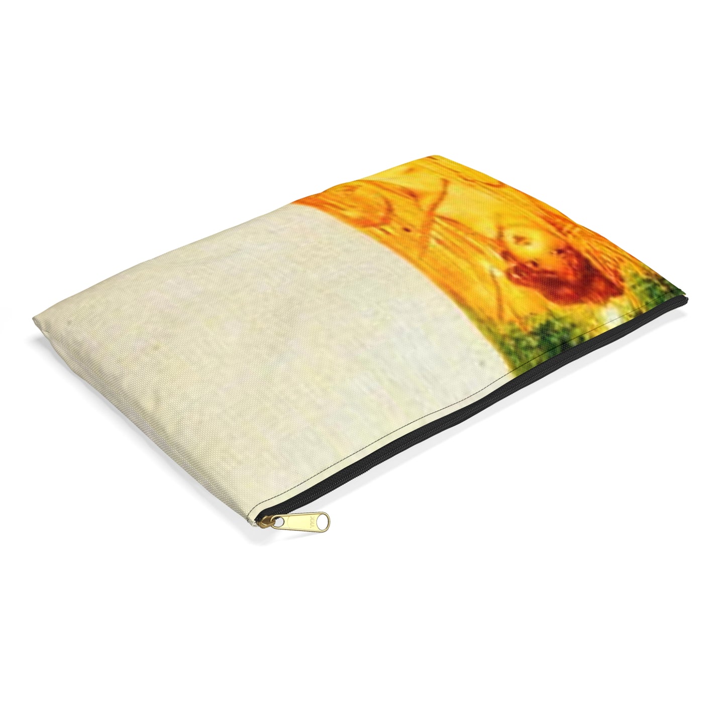 Kirchner - from-arcadia - Art nouveau public domain image Large Organizer Pouch with Black Zipper
