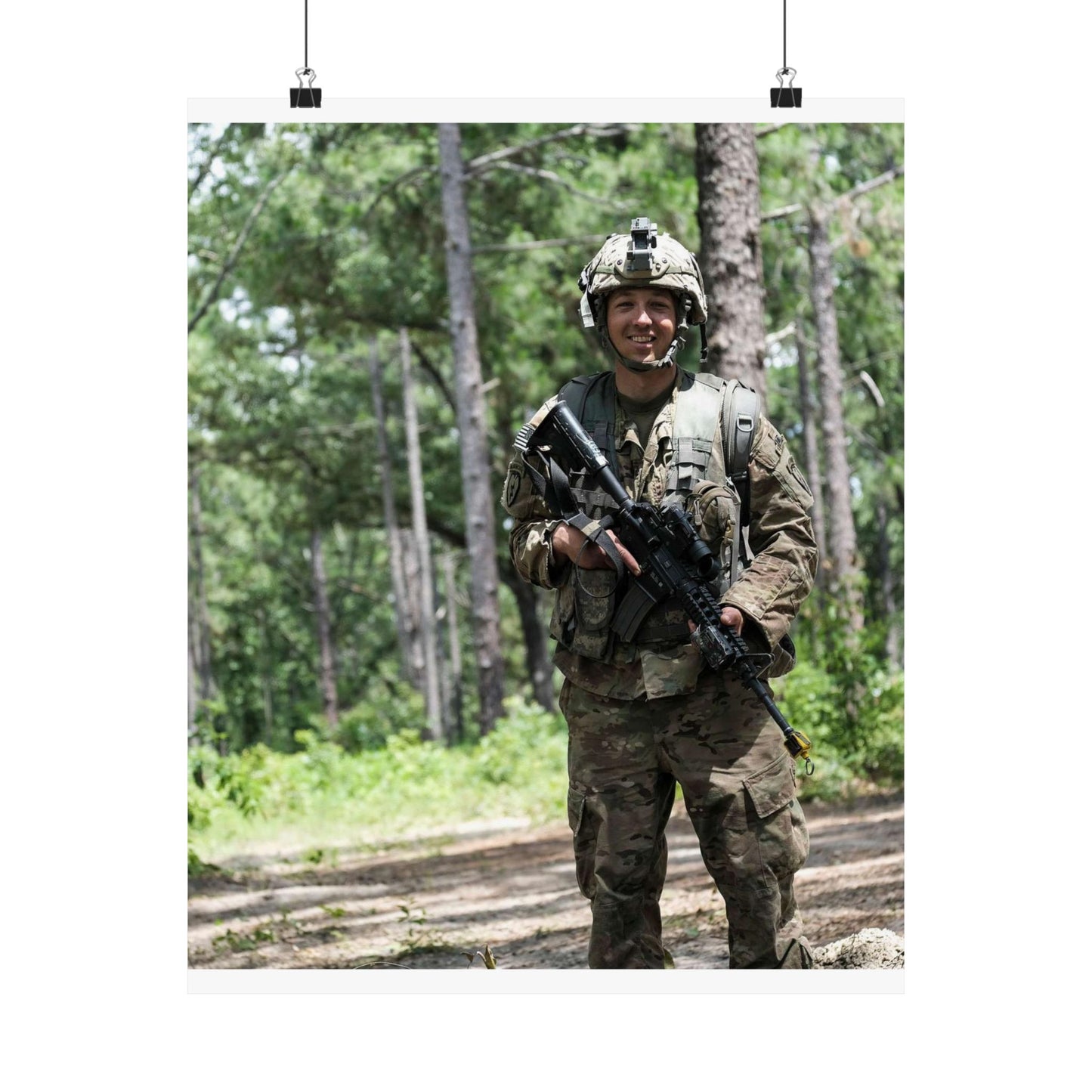 1st Lt. Jamieson Barnes an officer with Headquarters, High Quality Matte Wall Art Poster for Home, Office, Classroom