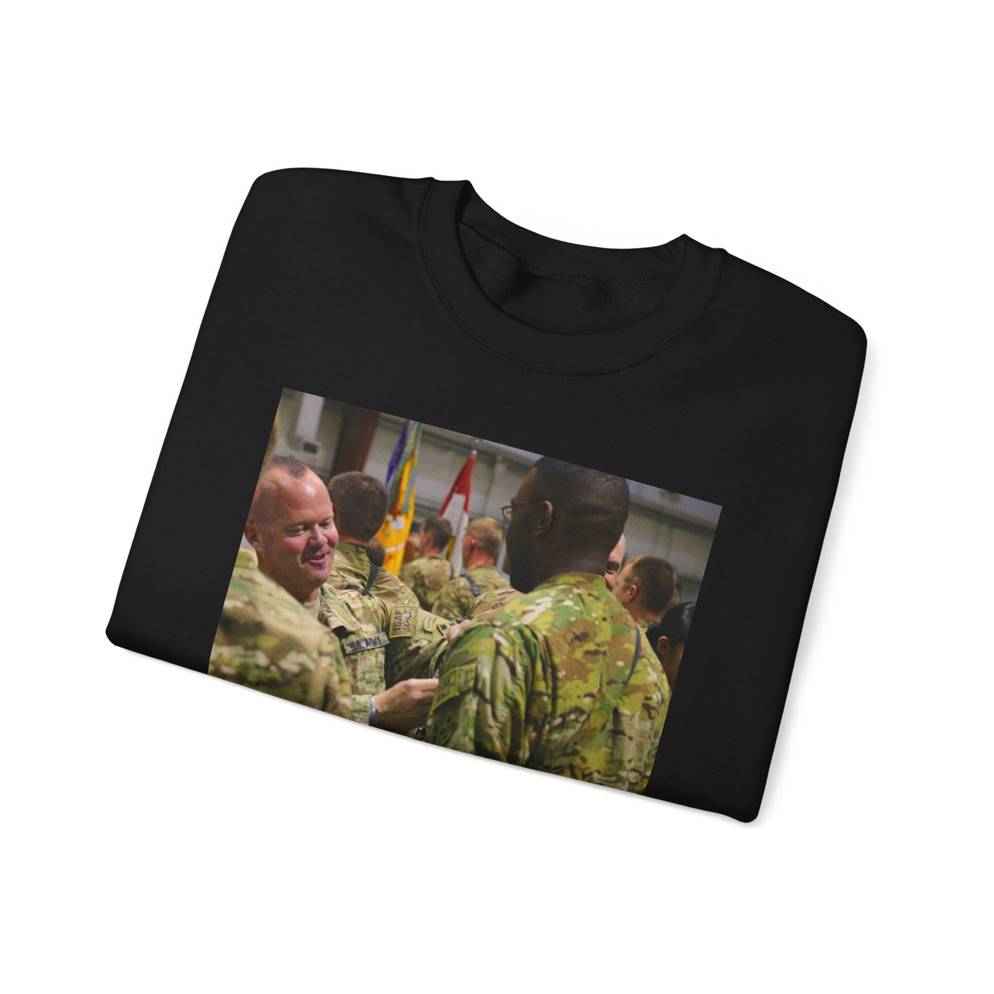 U.S. Army Lt. Col. Jason Hancock serving with 3rd Squadron, Black Heavy Blend Adult Crew Neck SweatShirt