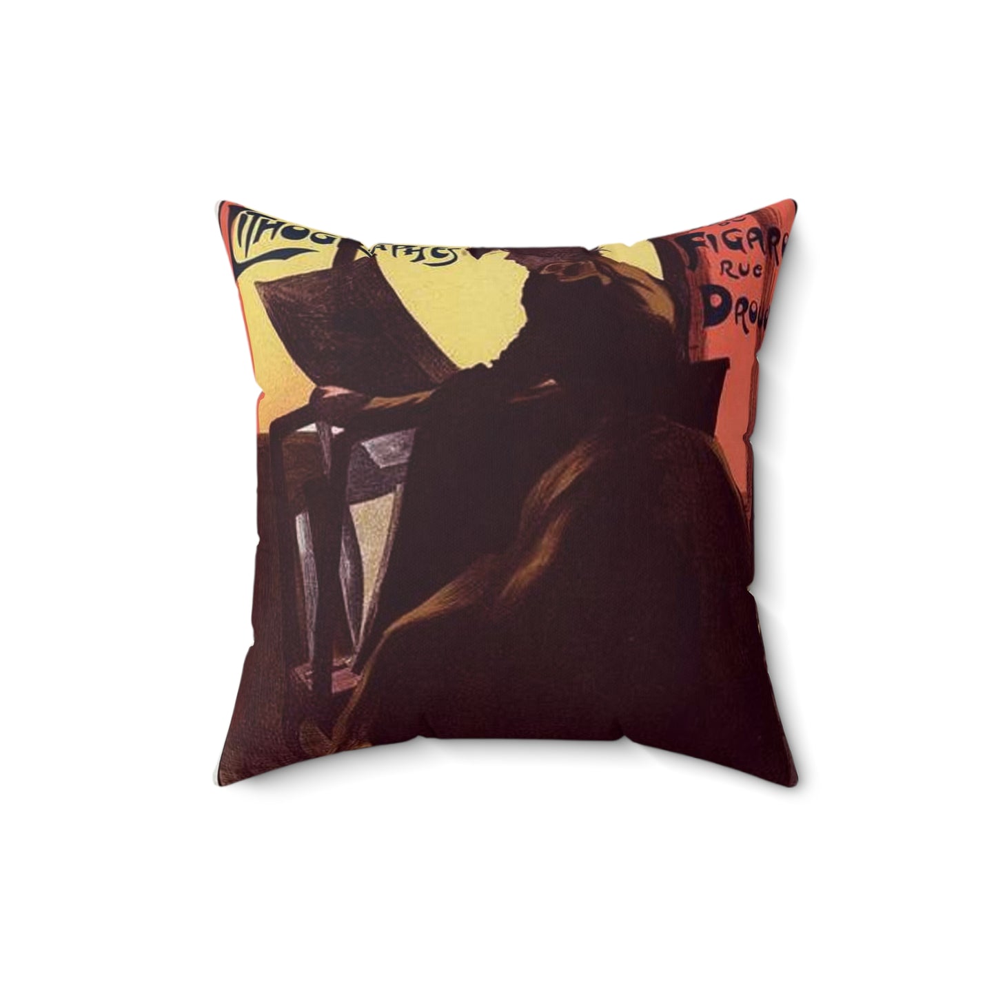 Affiche pour la "2e Exposition des Peintres-Lithographes". Decorative Accent Square Pillow