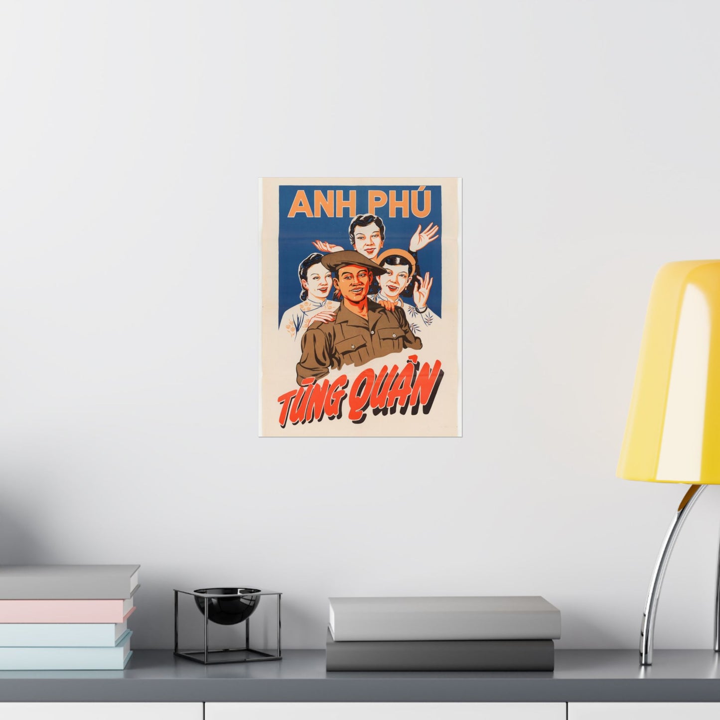 Viet Poster #5, Cold War American Propaganda poster High Quality Matte Wall Art Poster for Home, Office, Classroom