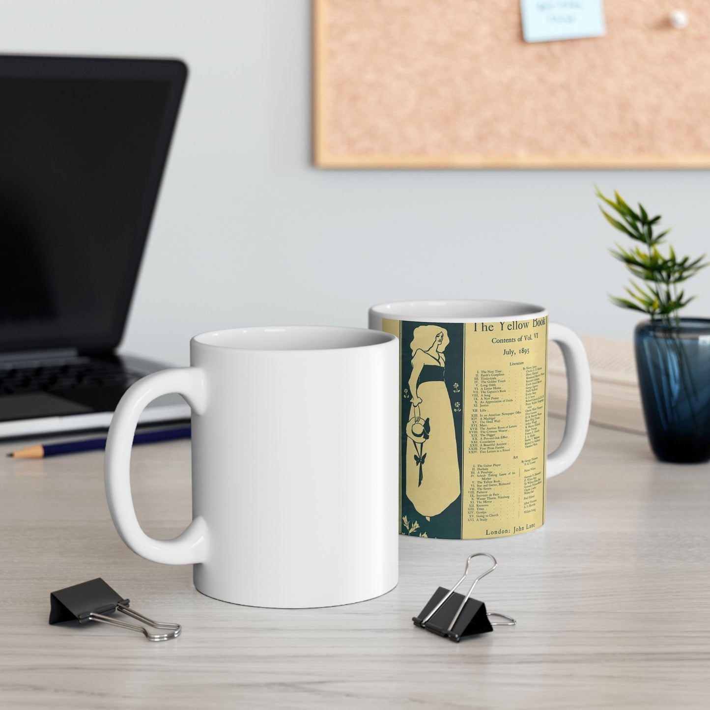 Sold here. The Yellow Book. Contents of Vol. VI, July, 1895 Beautiful Novelty Ceramic Coffee Mug 11oz