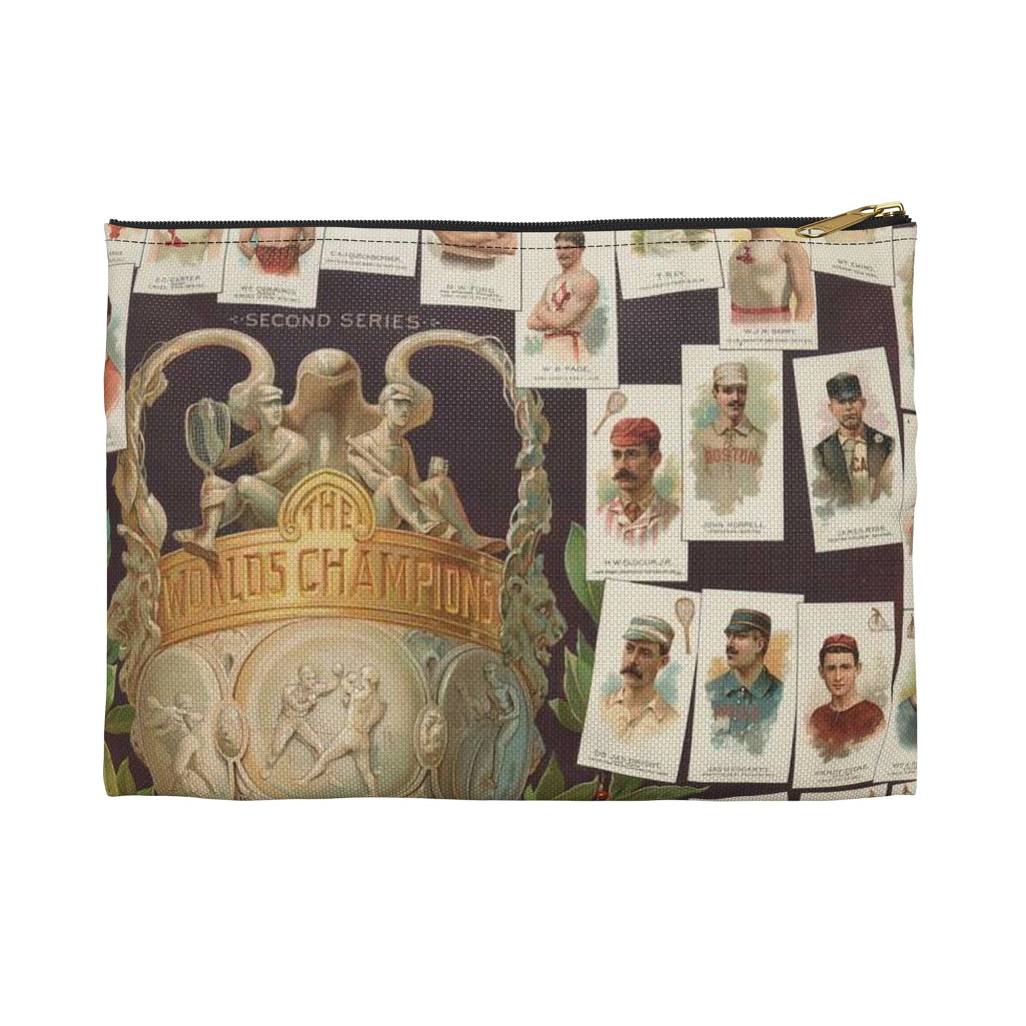 Allen & Ginter. Richmond, Virginia Richmond straight cut no. 1 cigarettes Virginia brights. The worlds champions second series Large Organizer Pouch with Black Zipper