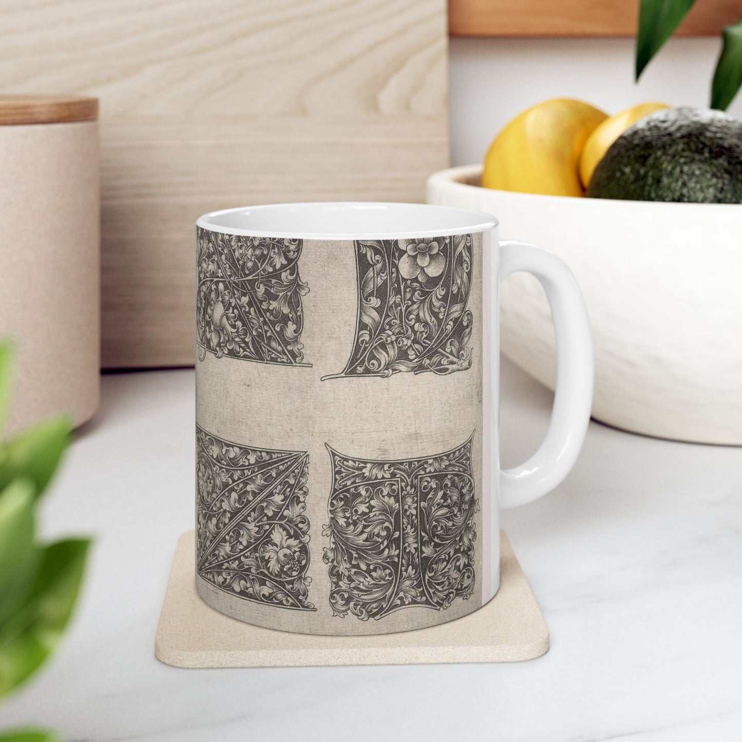 Israhel van Meckenem the Younger - Hoofdletters X, Y, Z en T Beautiful Novelty Ceramic Coffee Mug 11oz