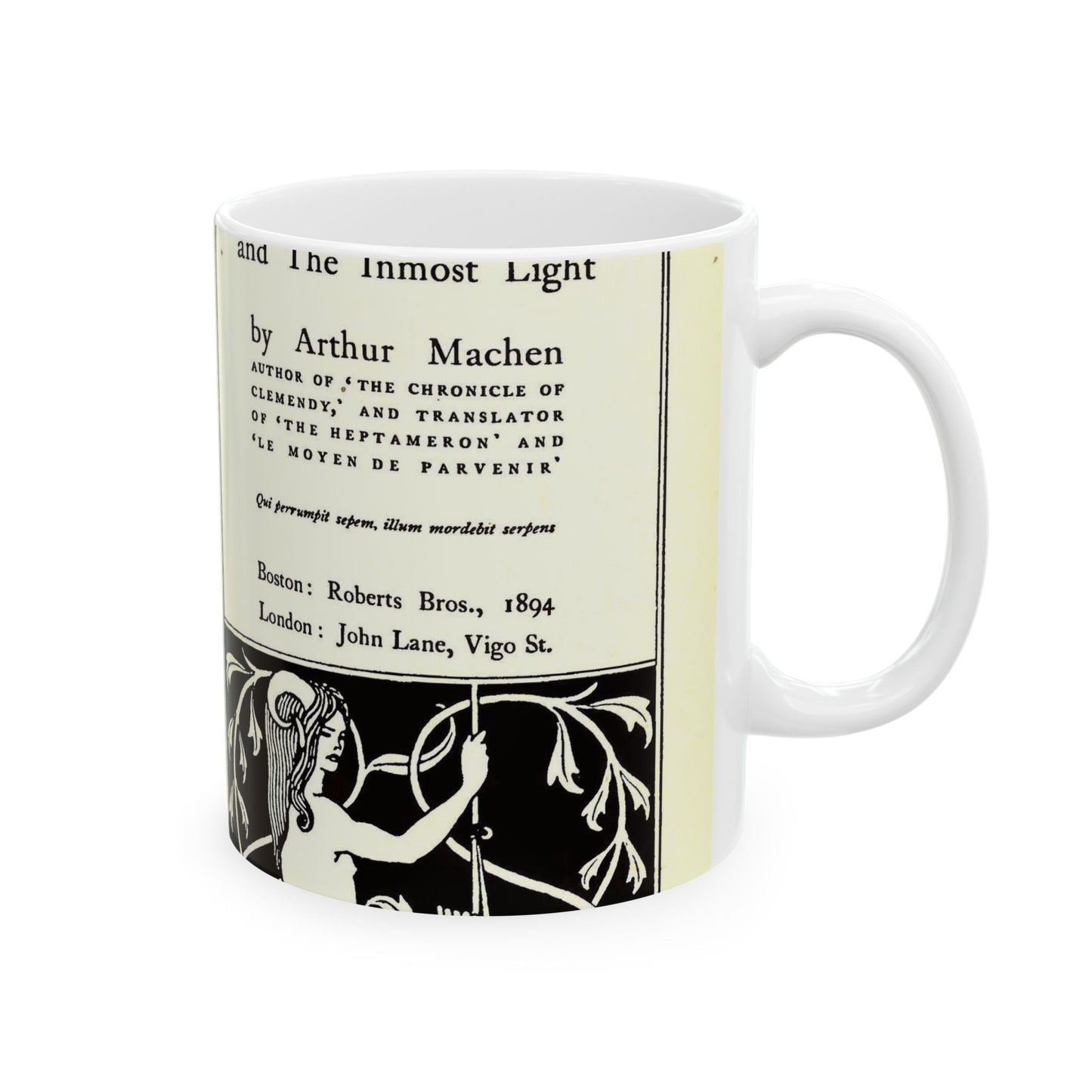 Aubrey Beardsley - Title page--The great god Pan Beautiful Novelty Ceramic Coffee Mug 11oz