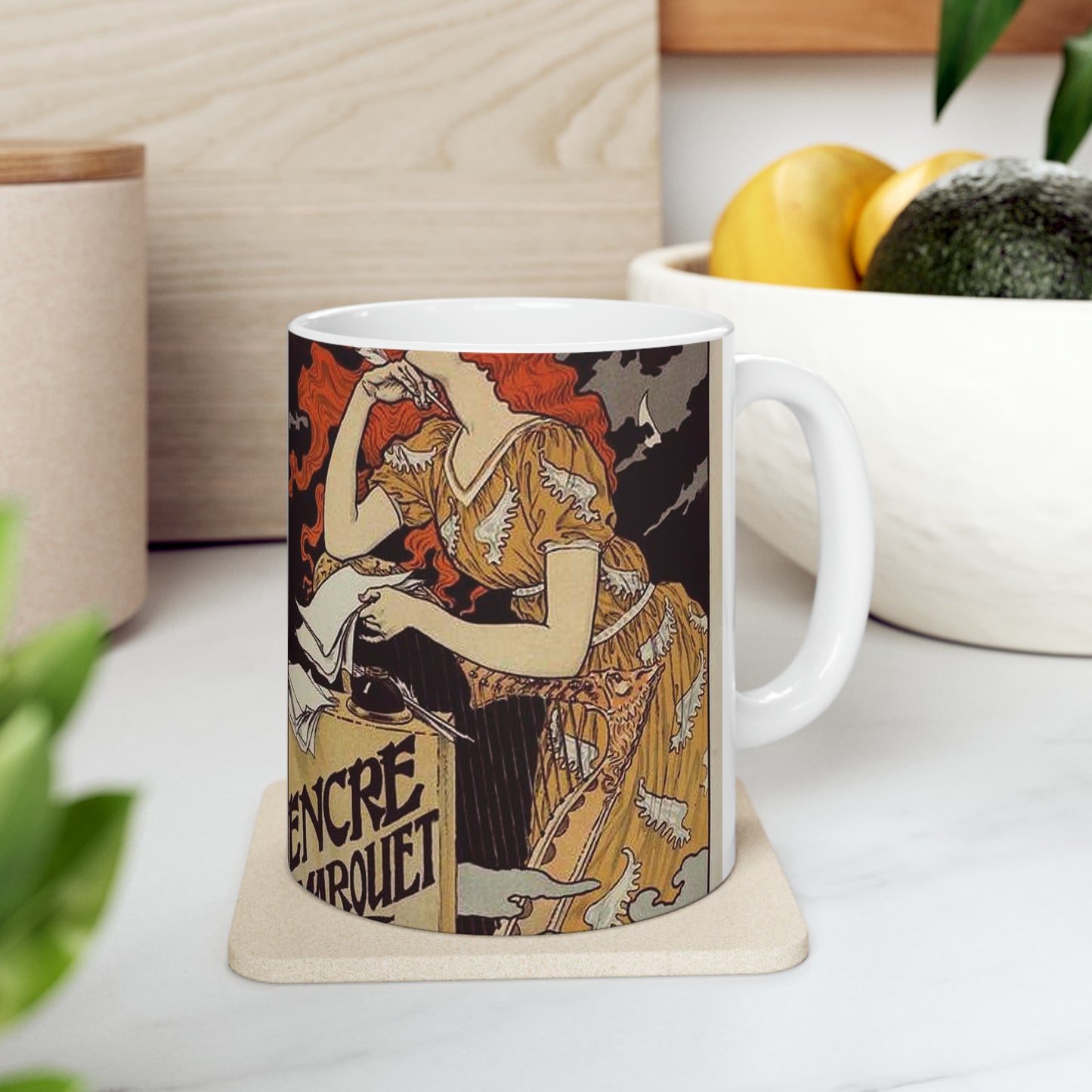 Affiche pour l' "Encre Marquet". Beautiful Novelty Ceramic Coffee Mug 11oz