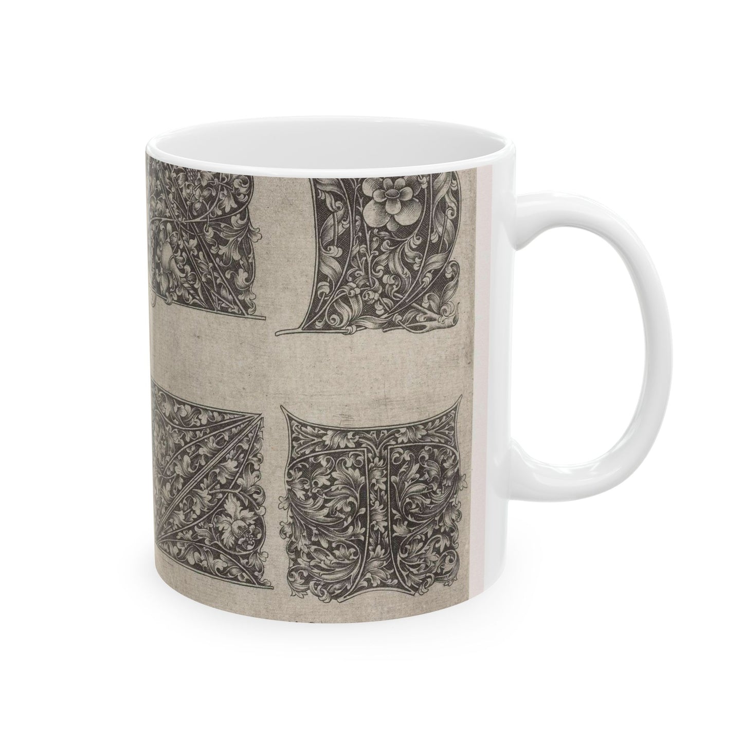 Israhel van Meckenem the Younger - Hoofdletters X, Y, Z en T Beautiful Novelty Ceramic Coffee Mug 11oz
