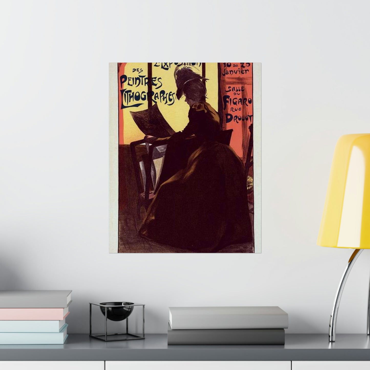 Affiche pour la "2e Exposition des Peintres-Lithographes". High Quality Matte Wall Art Poster for Home, Office, Classroom