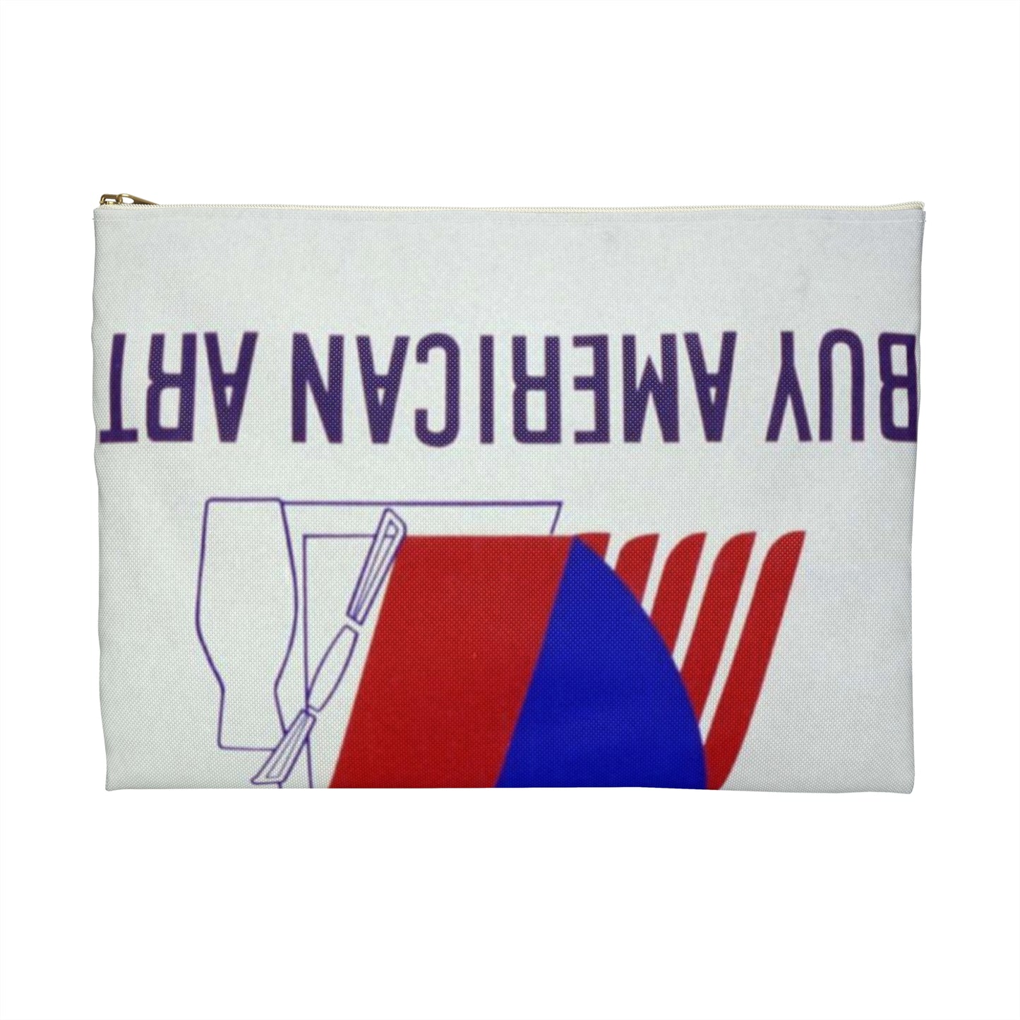 Art week, Nov. 25 - Dec. 1, 1940 Buy American art. Large Organizer Pouch with Black Zipper