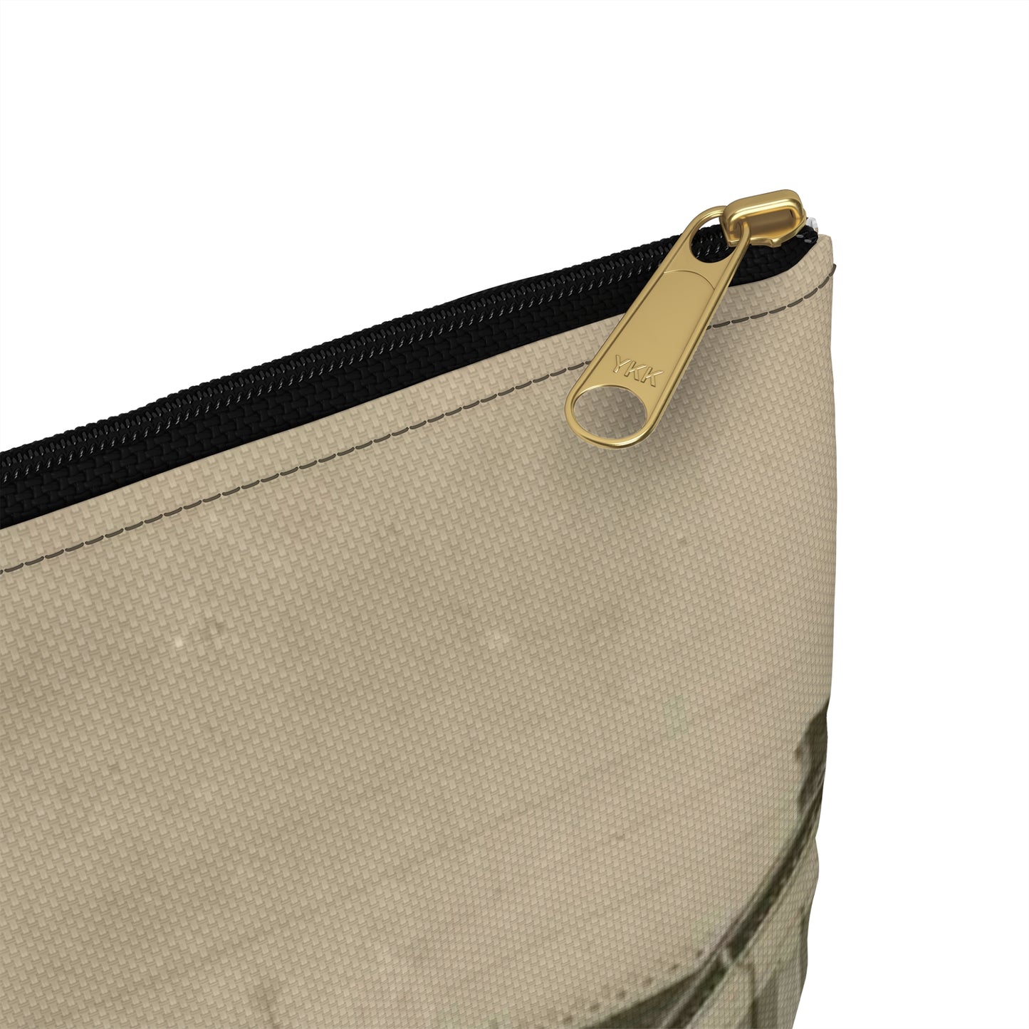 Kirkegata i Hammerfest før ødeleggelsene under andre verdenskrig. Blikket er rettet oppover bakken, mot kirka. En person kryssen veien. Large Organizer Pouch with Black Zipper