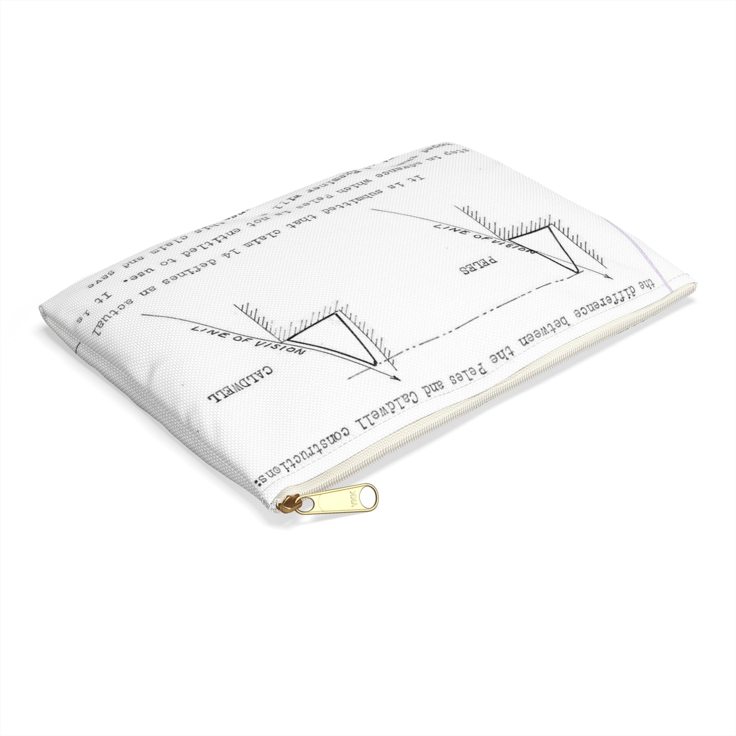 Patent Case File No. 2,298,194, Birdproofing, Inventor- Frederick W. Caldwell. - DPLA - 74c301010ed26c59dcbf62dd3cb26c47 (page 52) Large Organizer Pouch with Black Zipper
