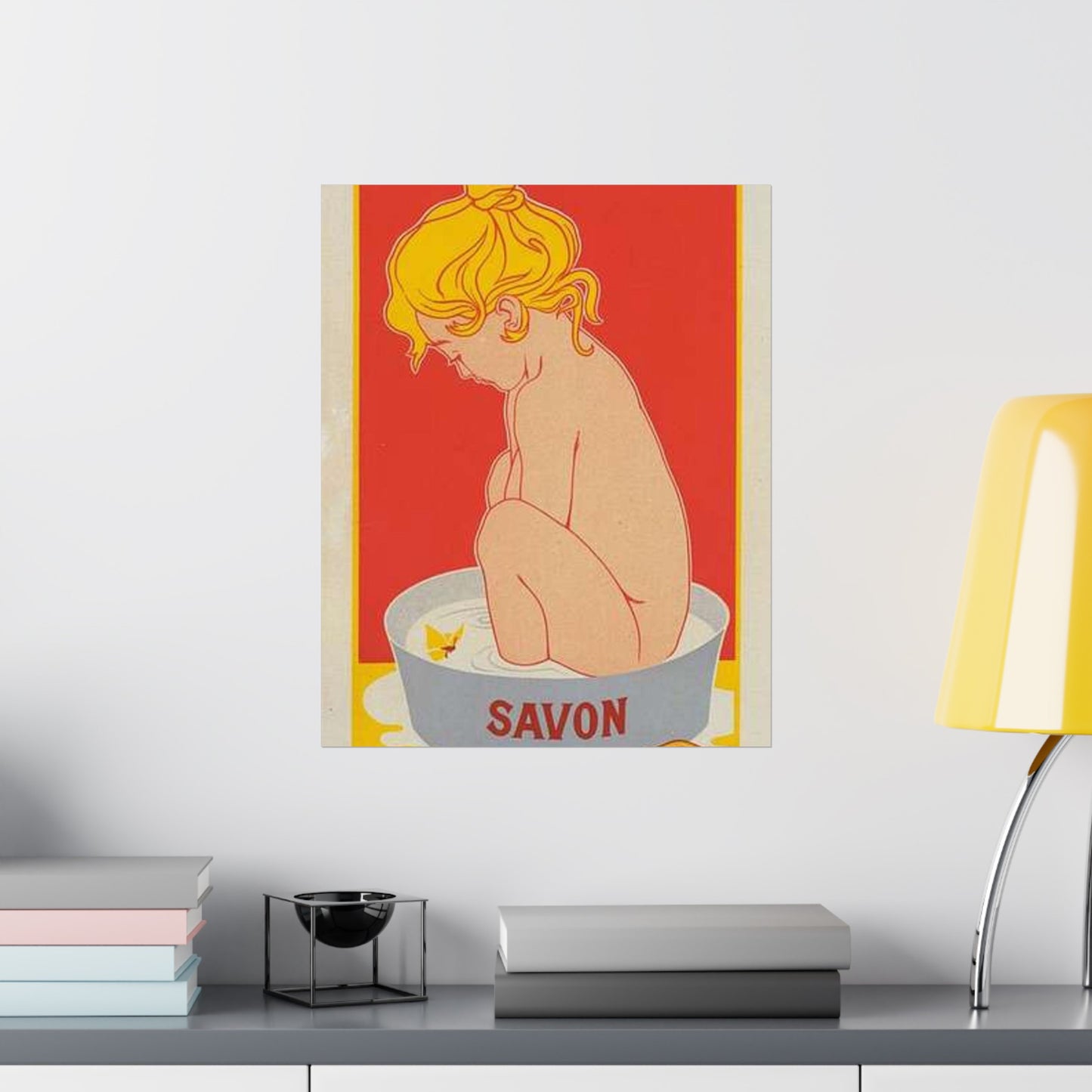 Affiche belge pour le "Savon Starlight". High Quality Matte Wall Art Poster for Home, Office, Classroom