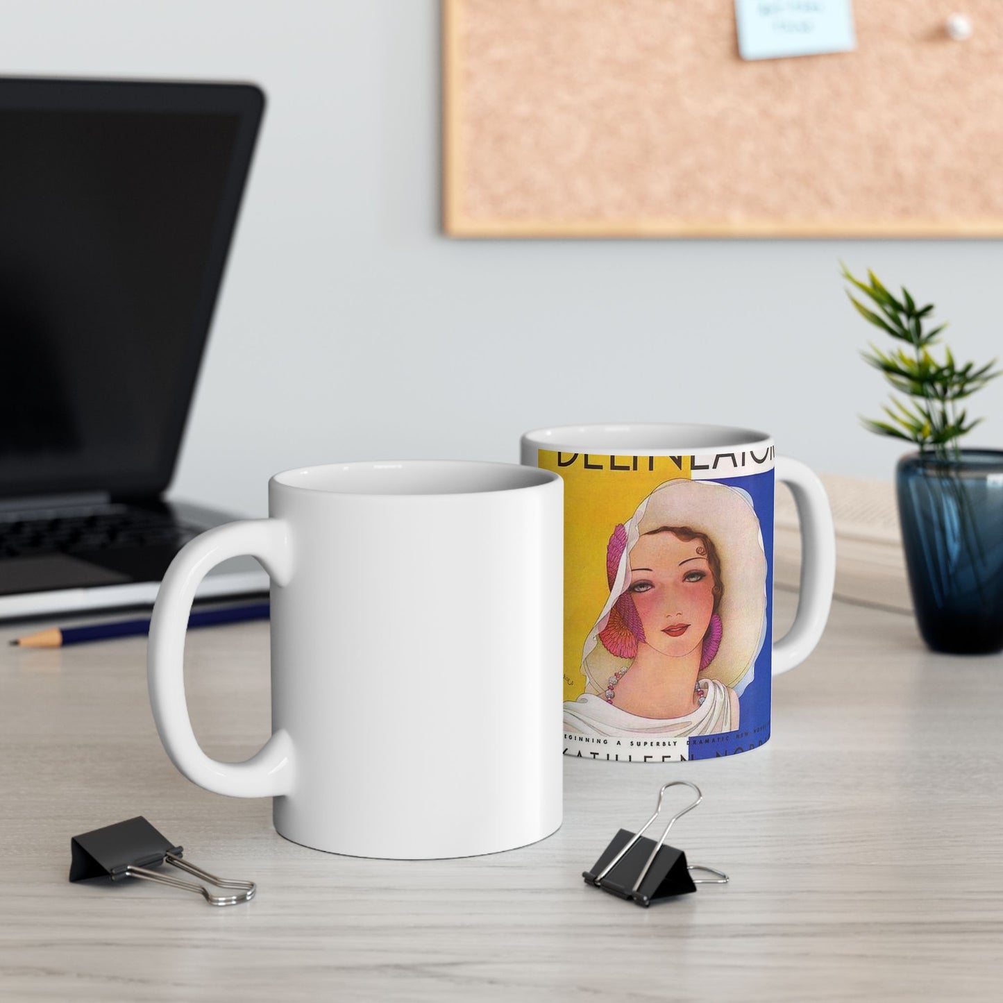 Delineator 1930-08 - Art Deco public domain image Beautiful Novelty Ceramic Coffee Mug 11oz