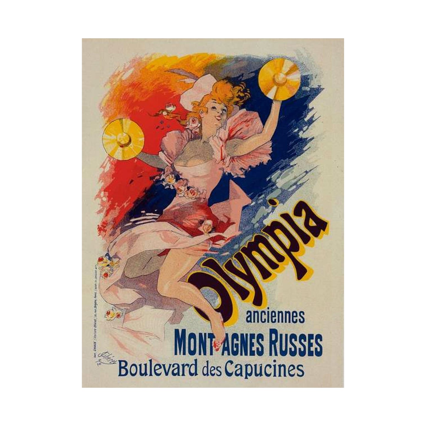 Affiche pour "Olympia". - Art nouveau public domain poster High Quality Matte Wall Art Poster for Home, Office, Classroom