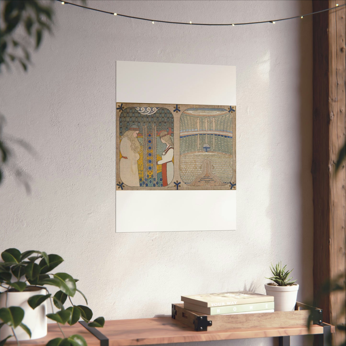 Joseph Alanen - Courting of Aino and Aino Drowns Herself High Quality Matte Wall Art Poster for Home, Office, Classroom