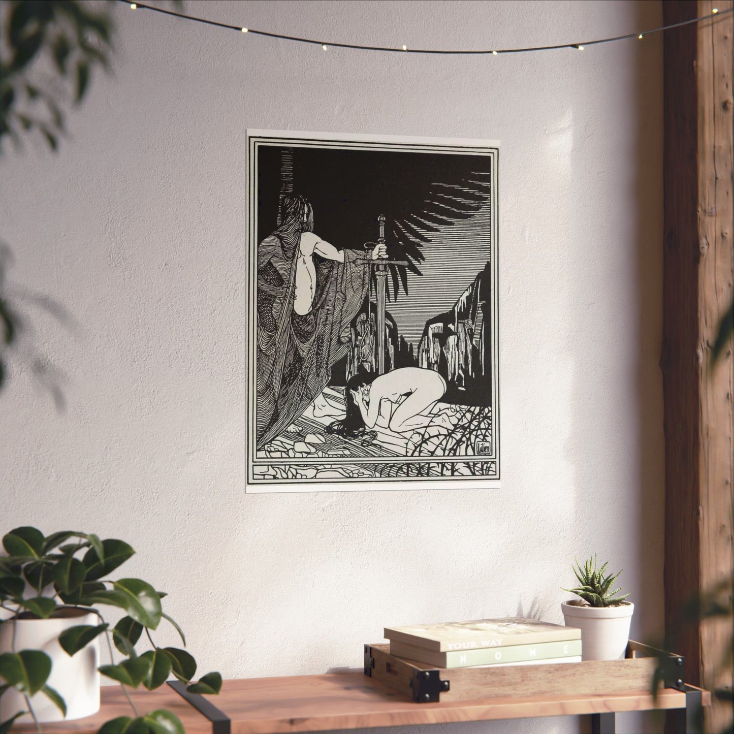 Juda 3 - Art nouveau public domain image High Quality Matte Wall Art Poster for Home, Office, Classroom