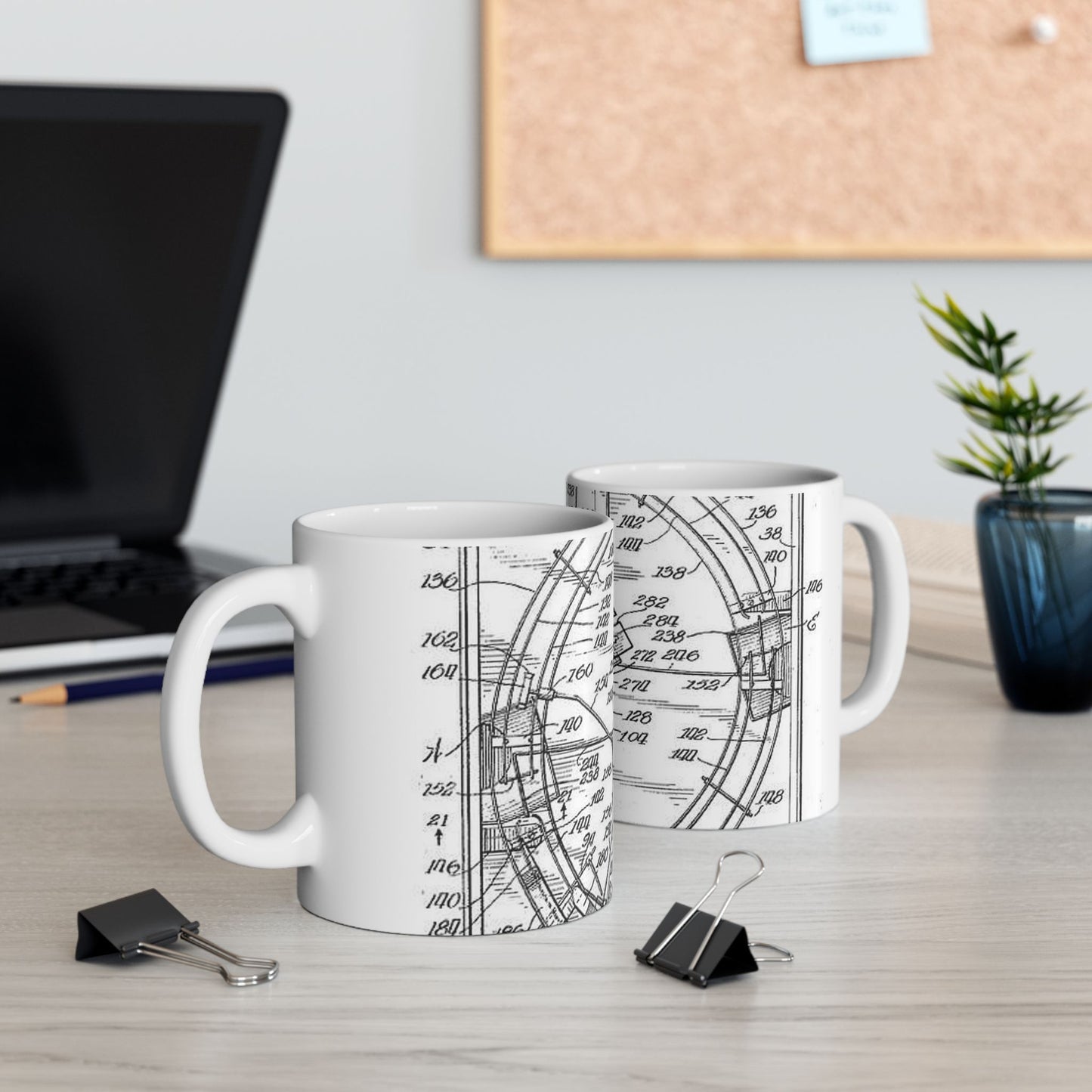 Patent drawing - Hammond card table mechanism - . Public domain image Beautiful Novelty Ceramic Coffee Mug 11oz