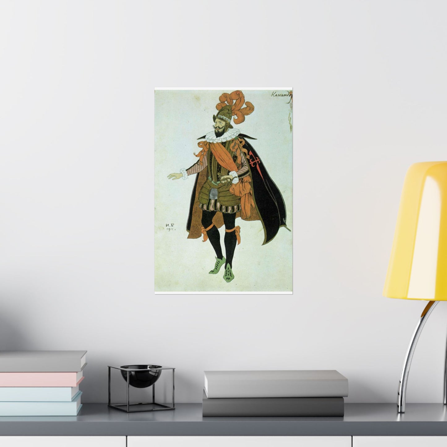 Bilibin Comandor - Art nouveau public domain image High Quality Matte Wall Art Poster for Home, Office, Classroom