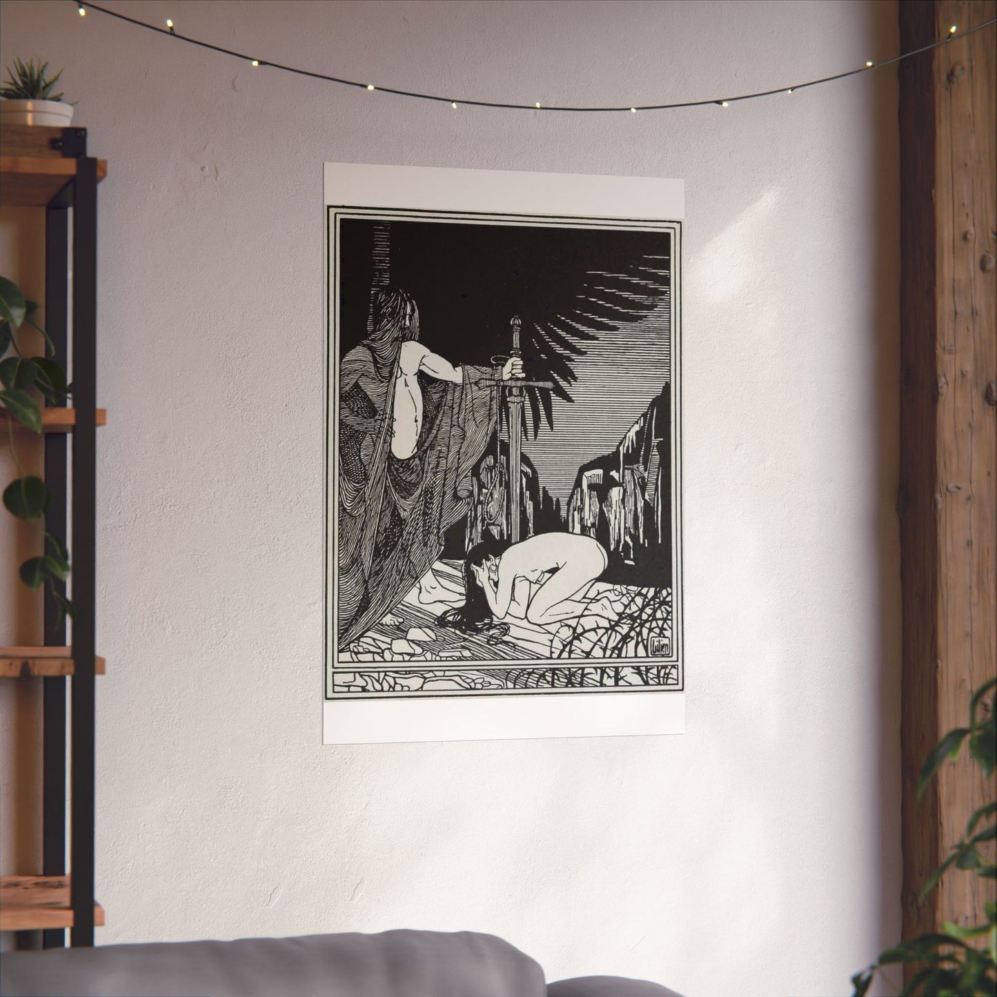 Juda 3 - Art nouveau public domain image High Quality Matte Wall Art Poster for Home, Office, Classroom