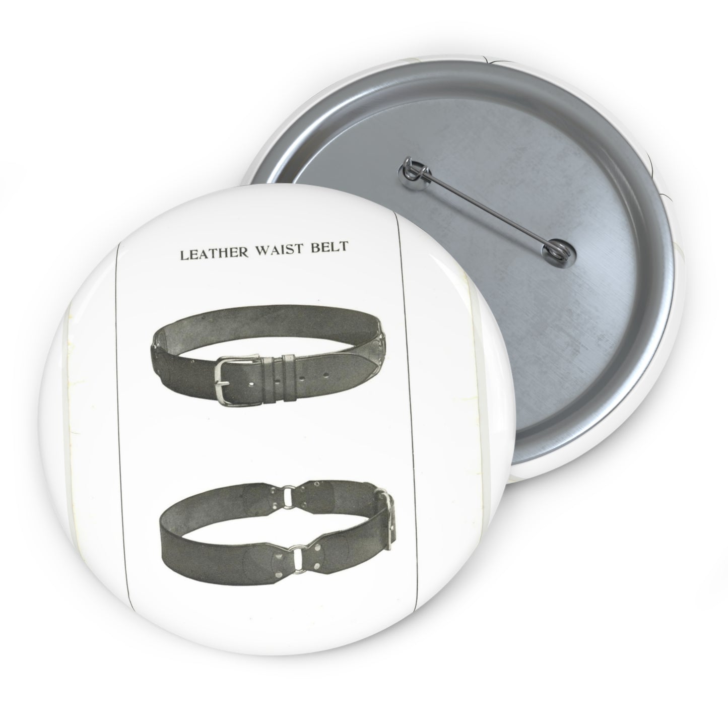 Patent drawing - Leather Waist Belt - . Public domain image Pin Buttons with Crisp Design