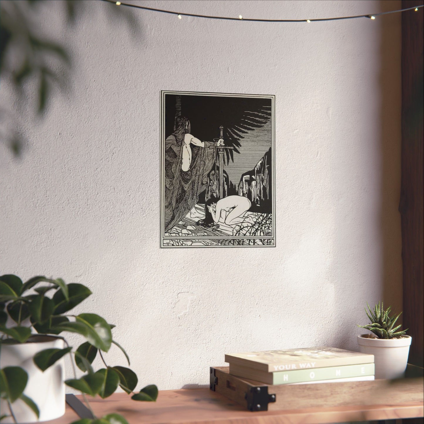 Juda 3 - Art nouveau public domain image High Quality Matte Wall Art Poster for Home, Office, Classroom