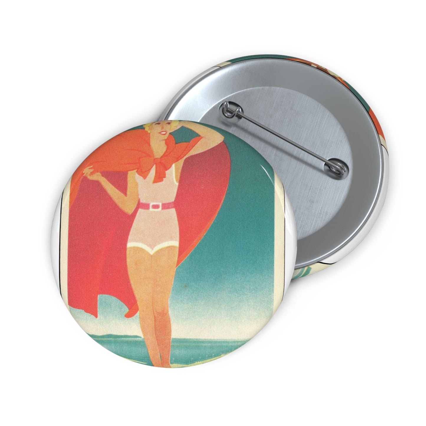 Jupp Wiertz - Zoppot, das Weltbad an der Ostsee Pin Buttons with Crisp Design