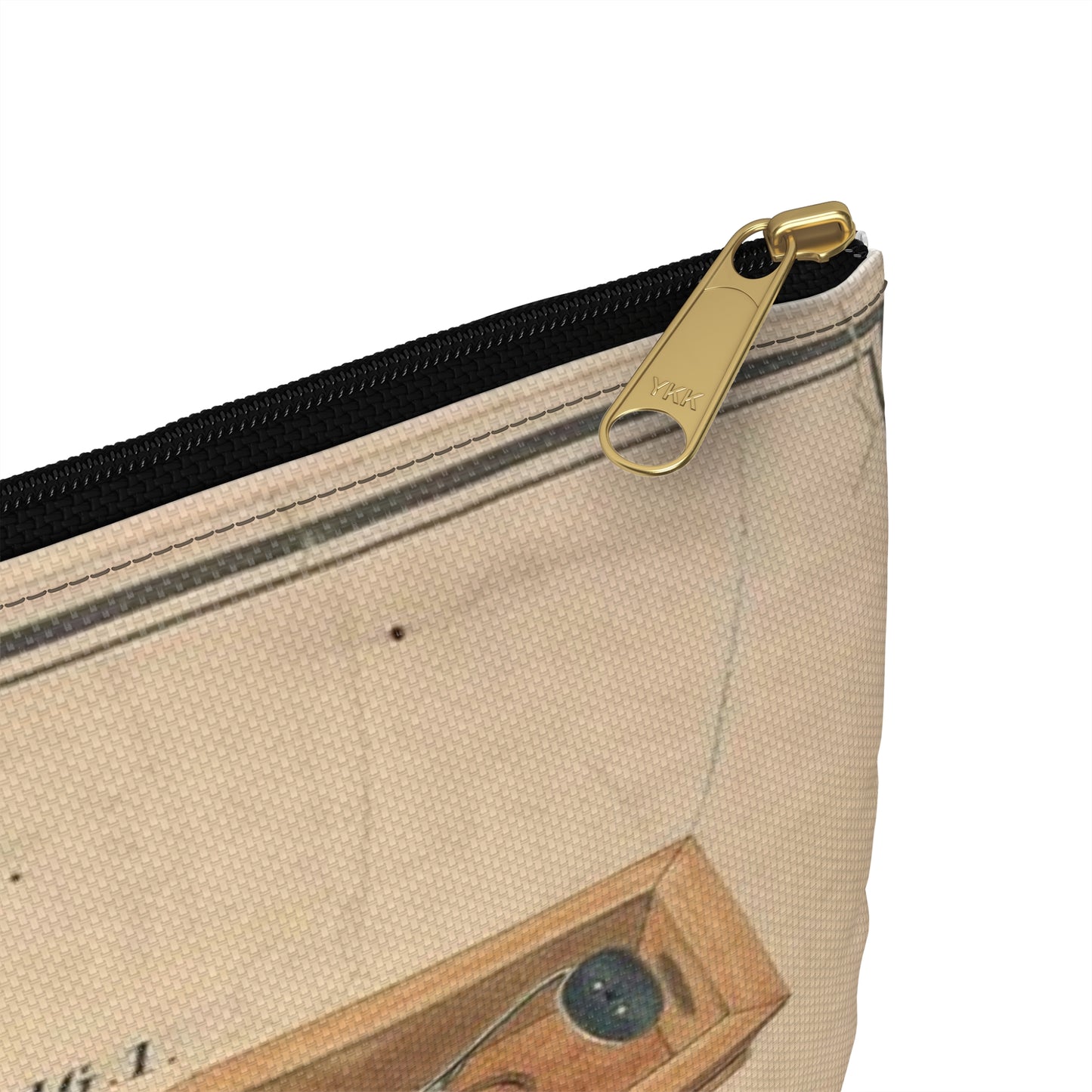 Patent drawing - Drawing for a Life - Preserving Coffin Public domain image Large Organizer Pouch with Black Zipper