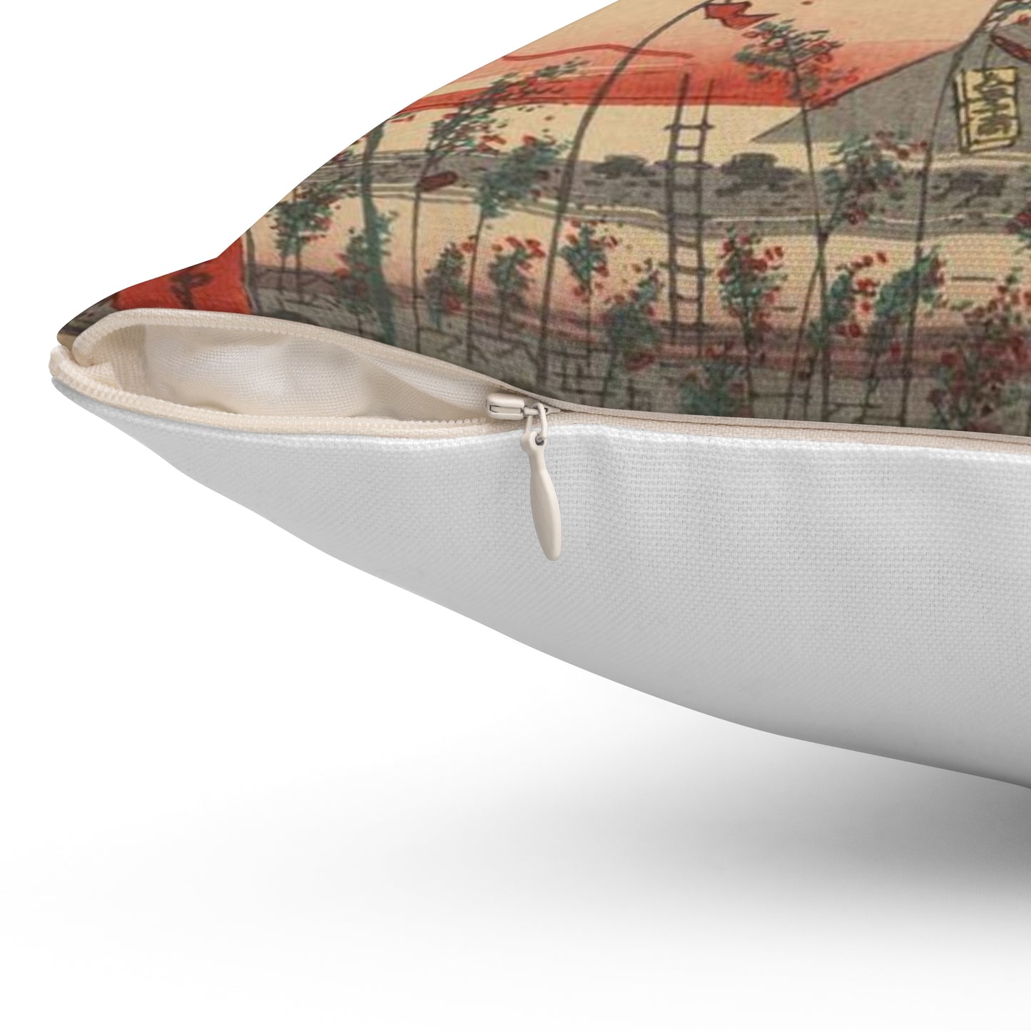 Gajō icchō, Ando Hiroshige - Public domain portrait drawing Decorative Accent Square Pillow