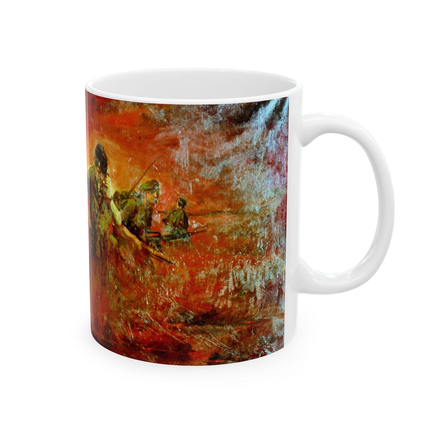 Artwork: "Man/Ready" Vietnam. Artist: Paul MAC Wiliams. Catalog Number: 1.141.87 Beautiful Novelty Ceramic Coffee Mug 11oz