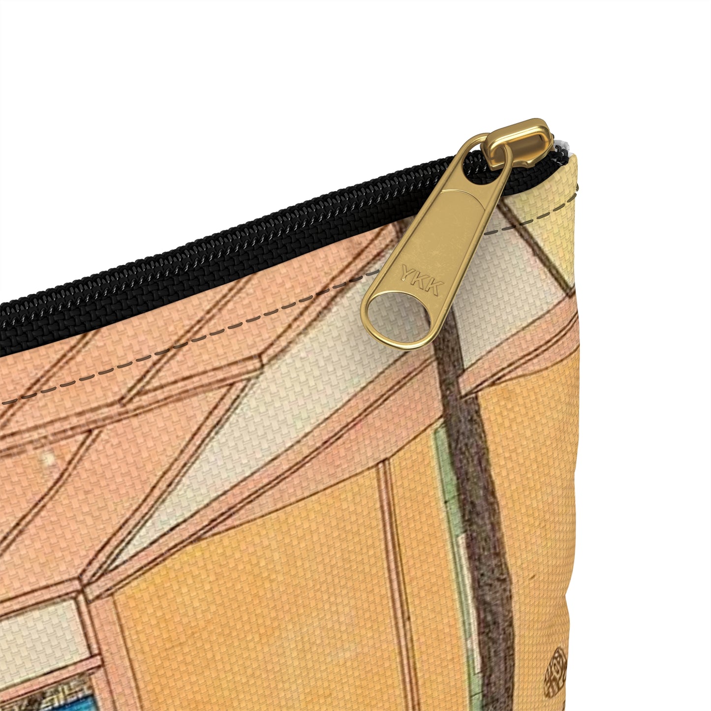 Hiroshige, Kawachirô on the Shitaya Hironokôji (Shitaya hirokôji tôeisanroku kawachirô jô shuen no zu) Large Organizer Pouch with Black Zipper