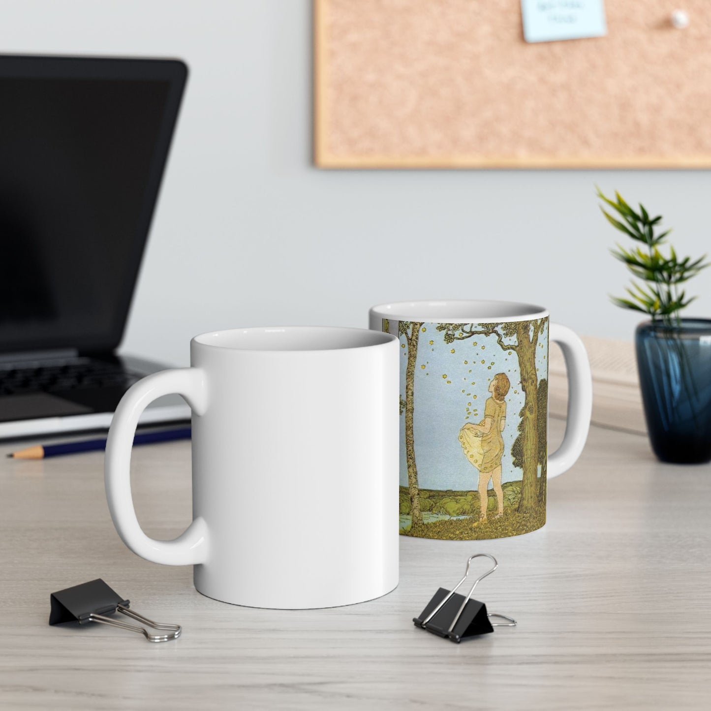 Heinrich Vogeler - Illustration Die Sterntaler Beautiful Novelty Ceramic Coffee Mug 11oz