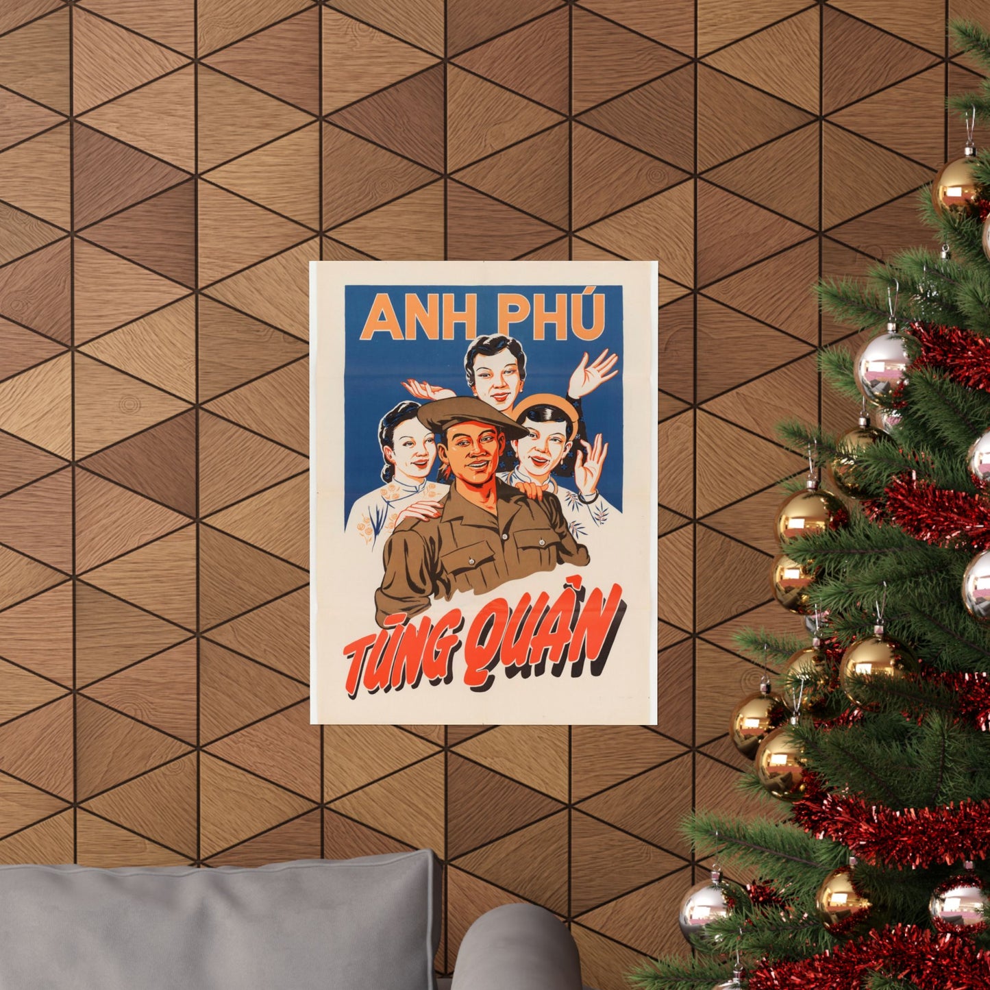 Viet Poster #5, Cold War American Propaganda poster High Quality Matte Wall Art Poster for Home, Office, Classroom