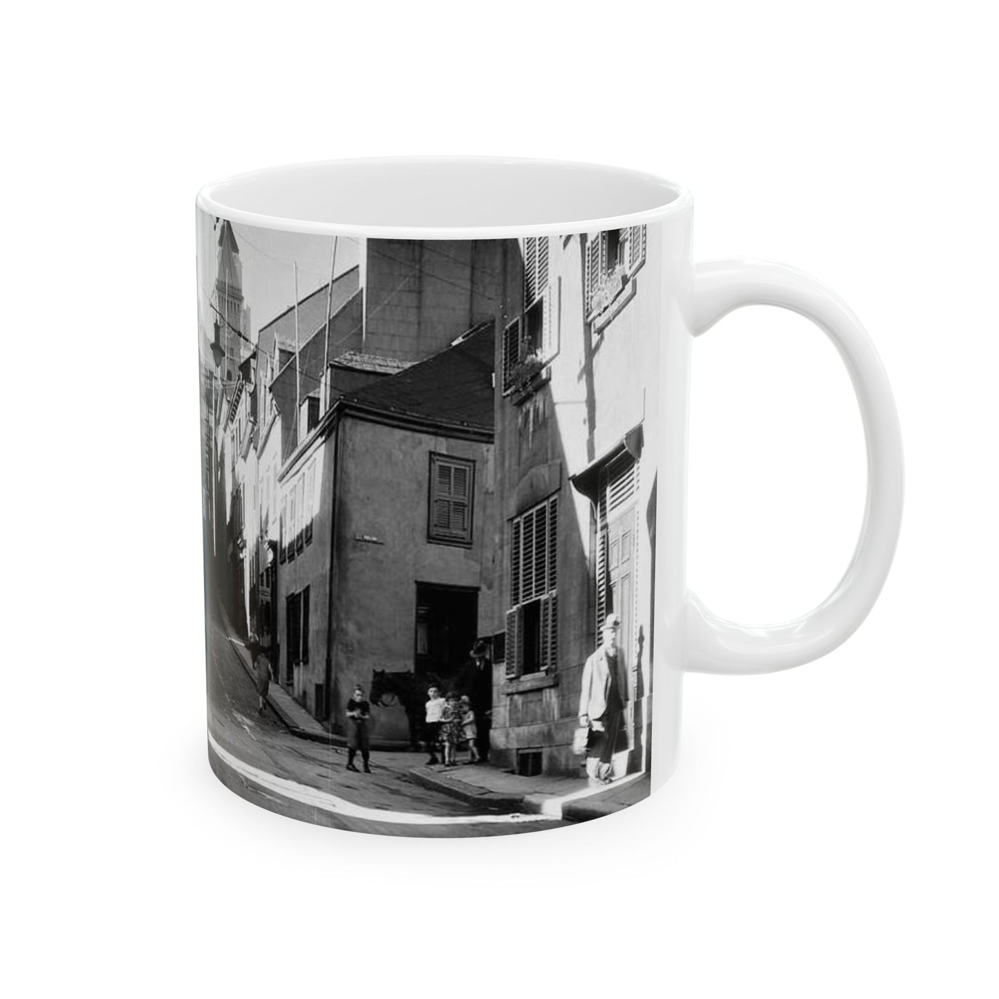 Rue St-Flavien, Quebec City, 1932 Beautiful Novelty Ceramic Coffee Mug 11oz