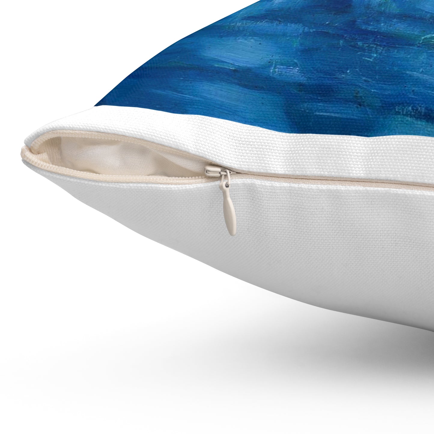 Magi veneetsia - A painting of boats in a harbor with buildings in the background Decorative Accent Square Pillow