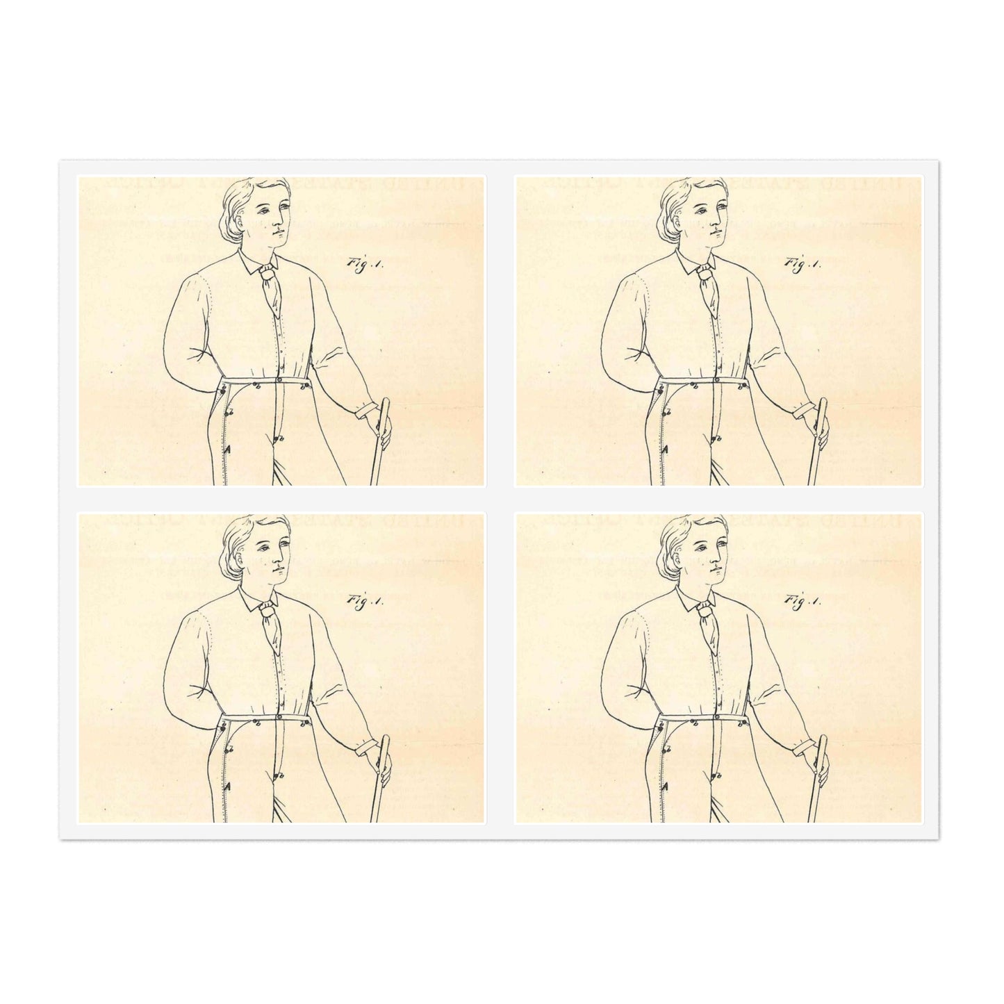 Patent Case File No. 139,121, Improvement in Fastening Pocket Openings, Inventor- Jacob W. Davis - DPLA - afb017b06366ded5b3d9735cb413b735 (page 28) Laminated UV Protective Vinyl Stickers